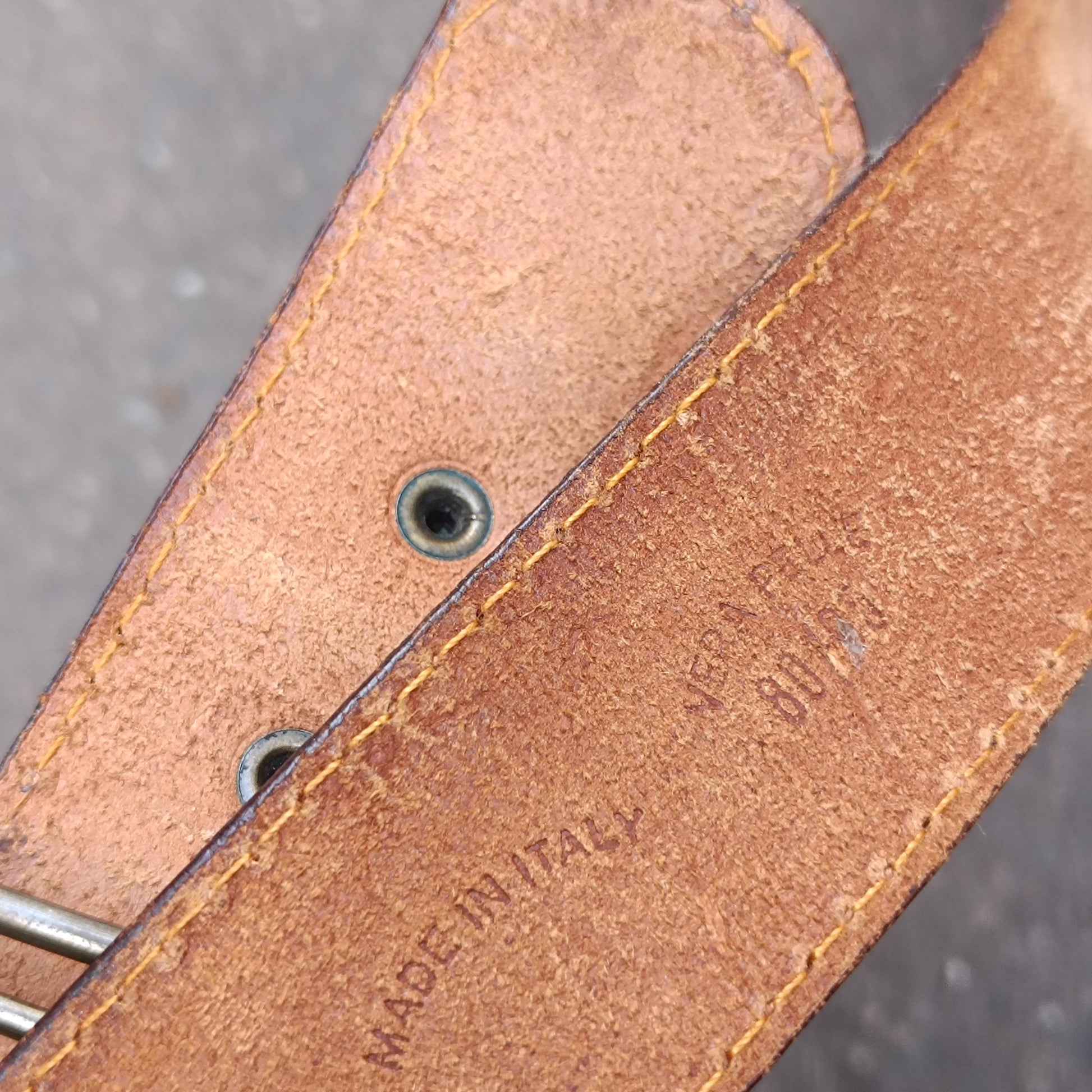 70s Brown Leather Belt| Women's Western Cowgirl Tan Waist Belt Size 80