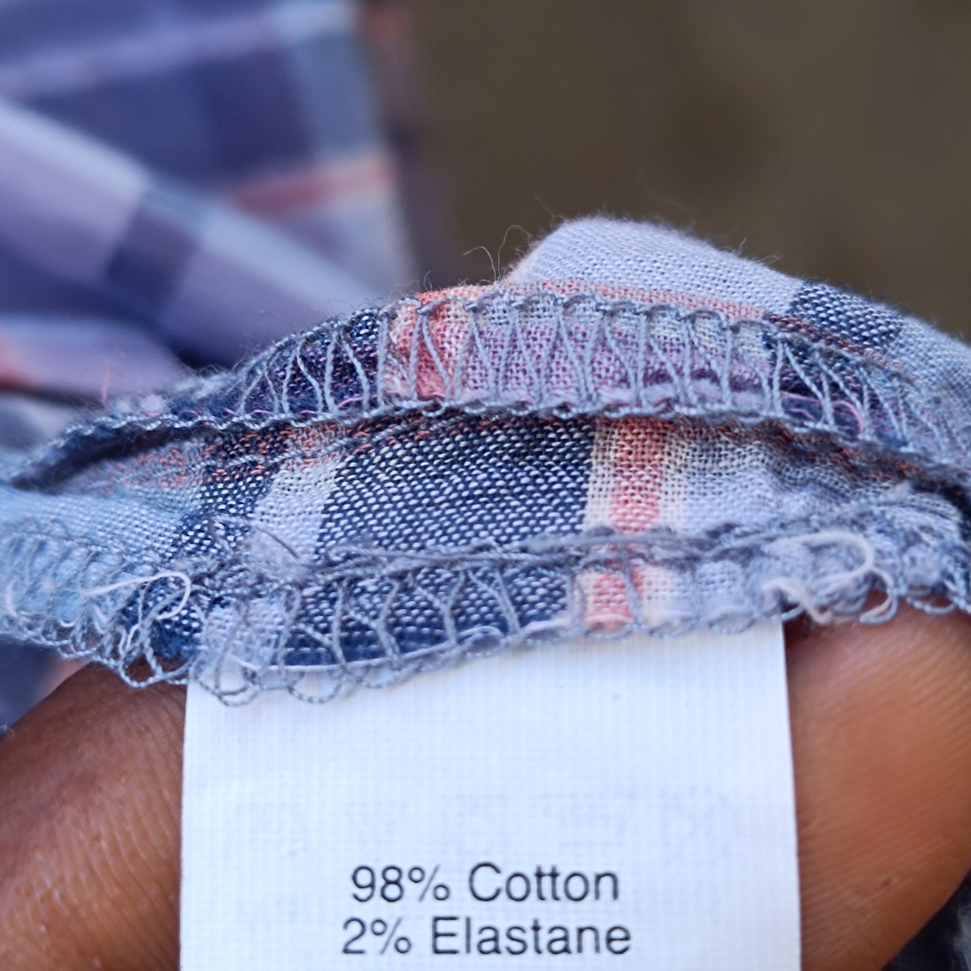 Vintage Madewell Plaid Cotton Shirt | y2k Relaxed Checkered Everyday Button Up Blouse XS|