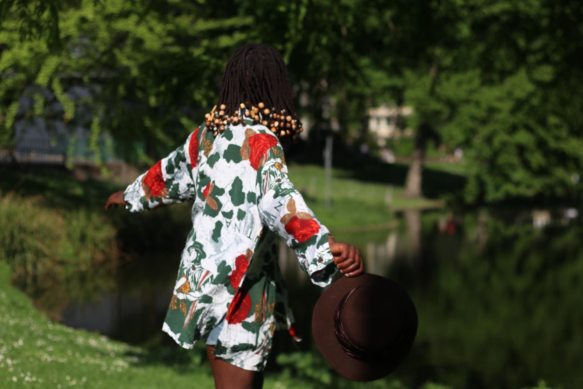 Vintage 90s Floral Blouse | Argentina Print Shirt | Oversized Button Down | Bold Rose Pattern Top | Retro Summer Shirt | Unisex Streetwear