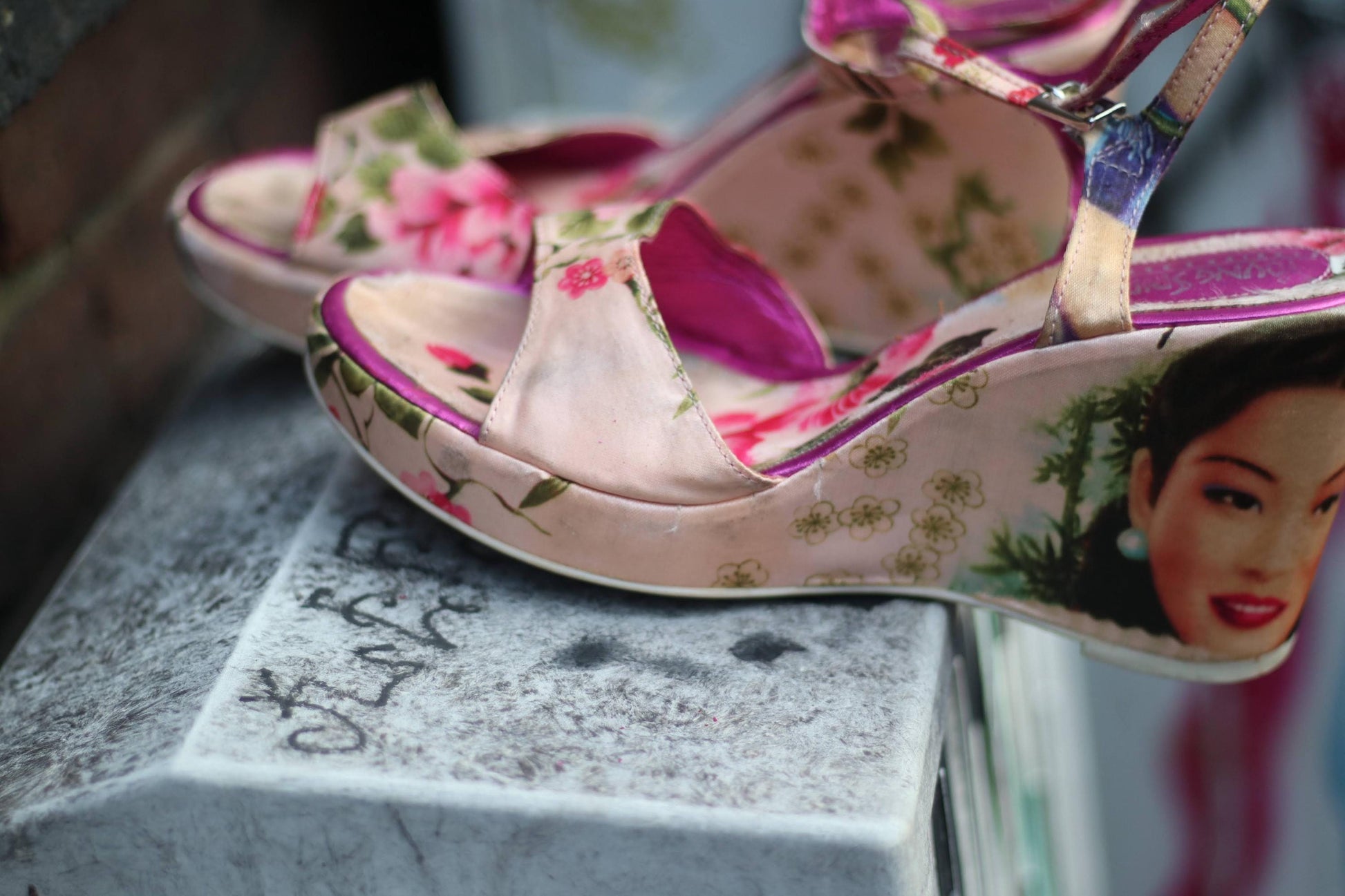 y2k Floral Wedges| Young Spirit Kitschy Pink Summer Sandals| Women's Vintage High heels