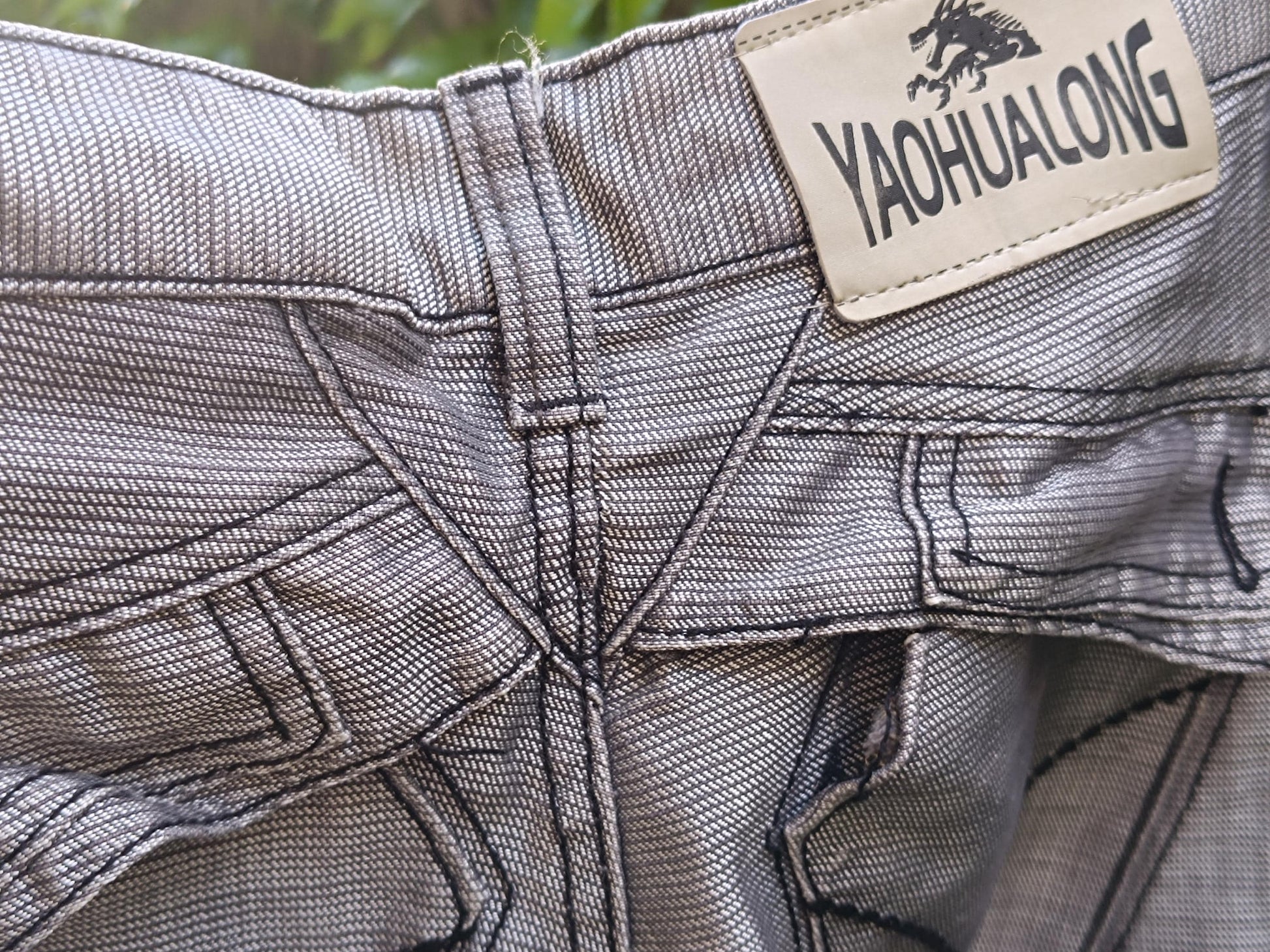 Vintage Y2K Silver Moto Jeans | Metallic Biker Denim Pants | 2000s Grunge Streetwear
