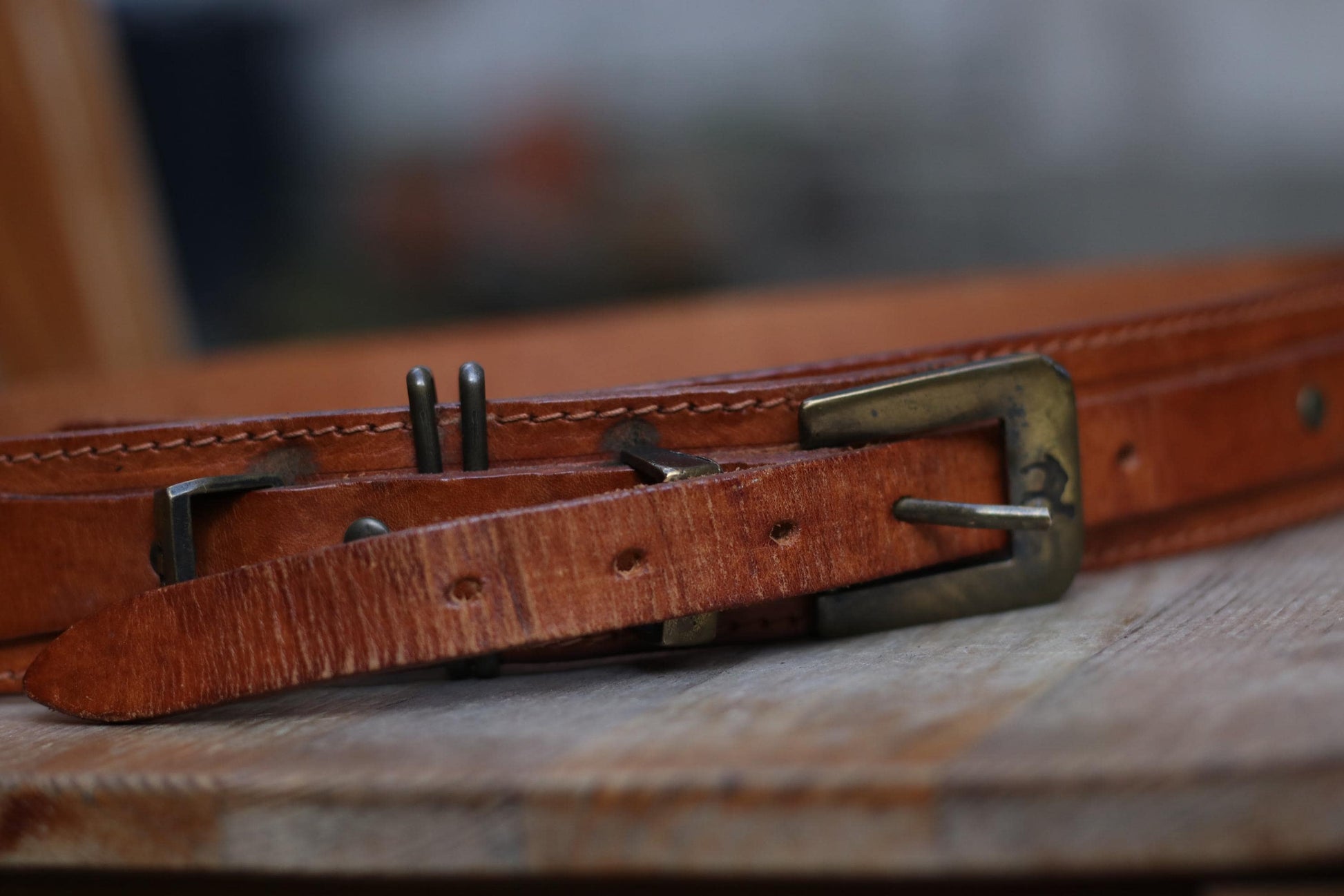 70s Brown Leather Belt| Women's Western Cowgirl Tan Waist Belt Size 80