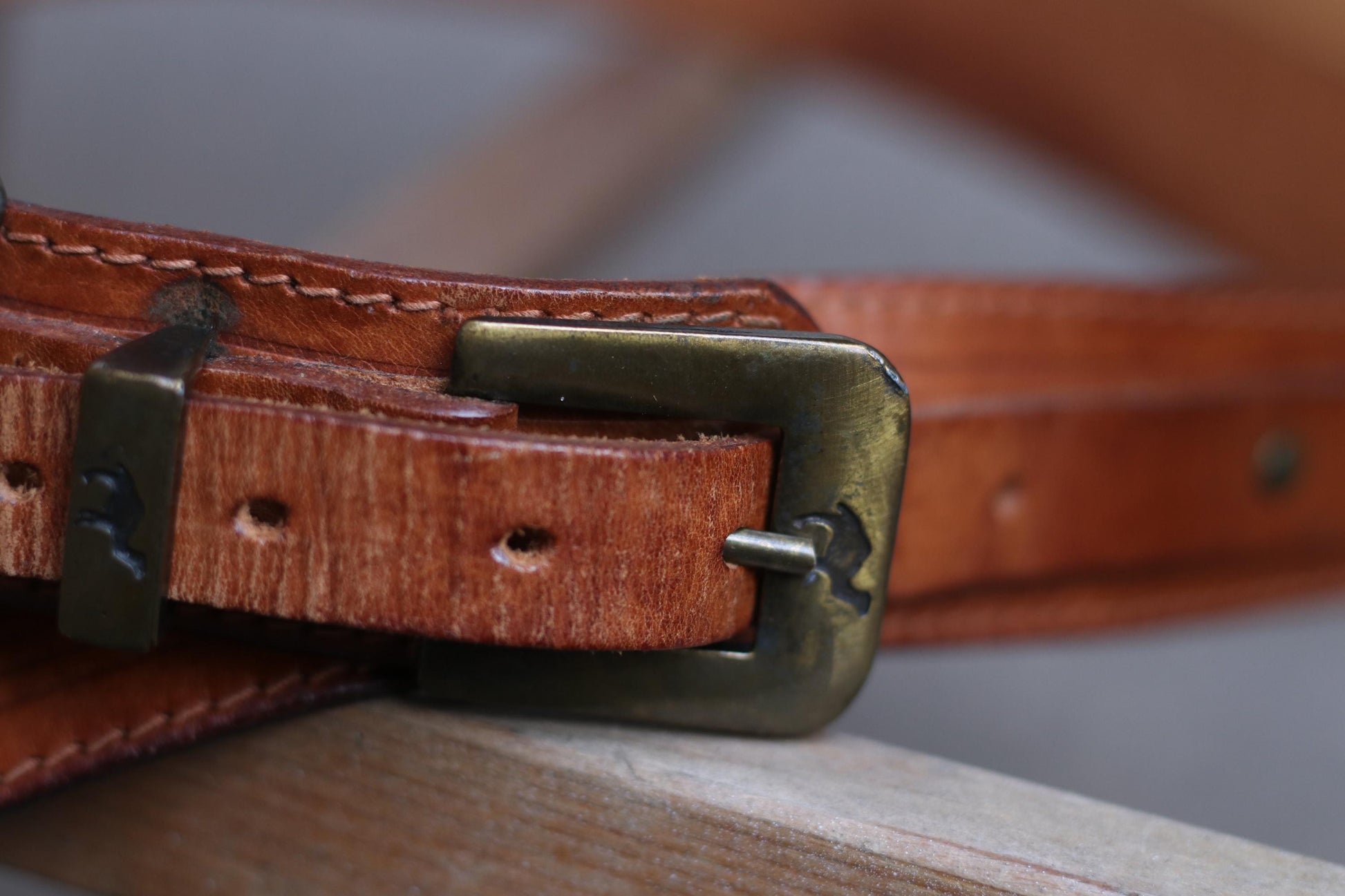 70s Brown Leather Belt| Women's Western Cowgirl Tan Waist Belt Size 80