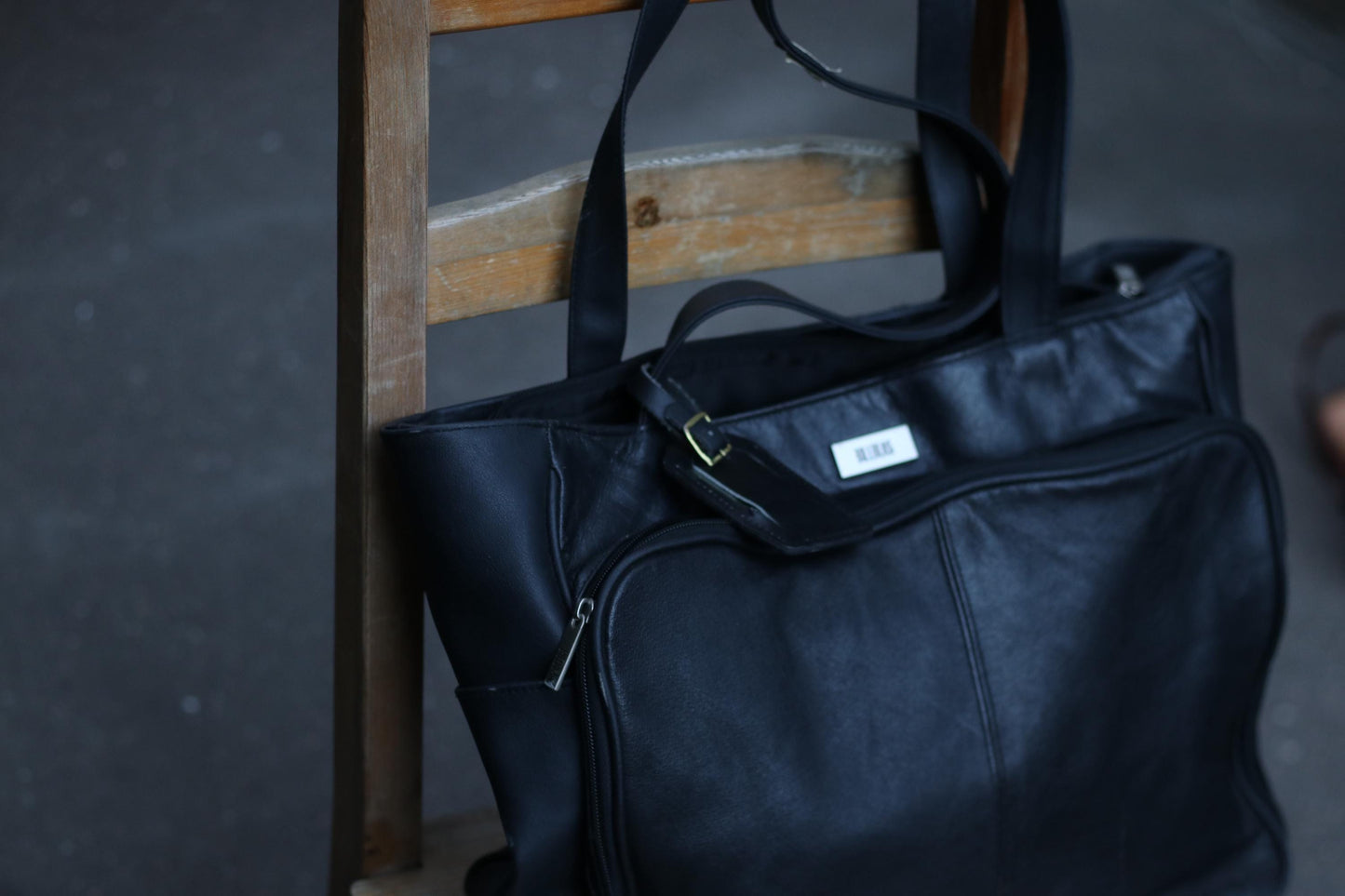 Vintage Bill Blass Leather Tote: 90s Minimalist Handbag