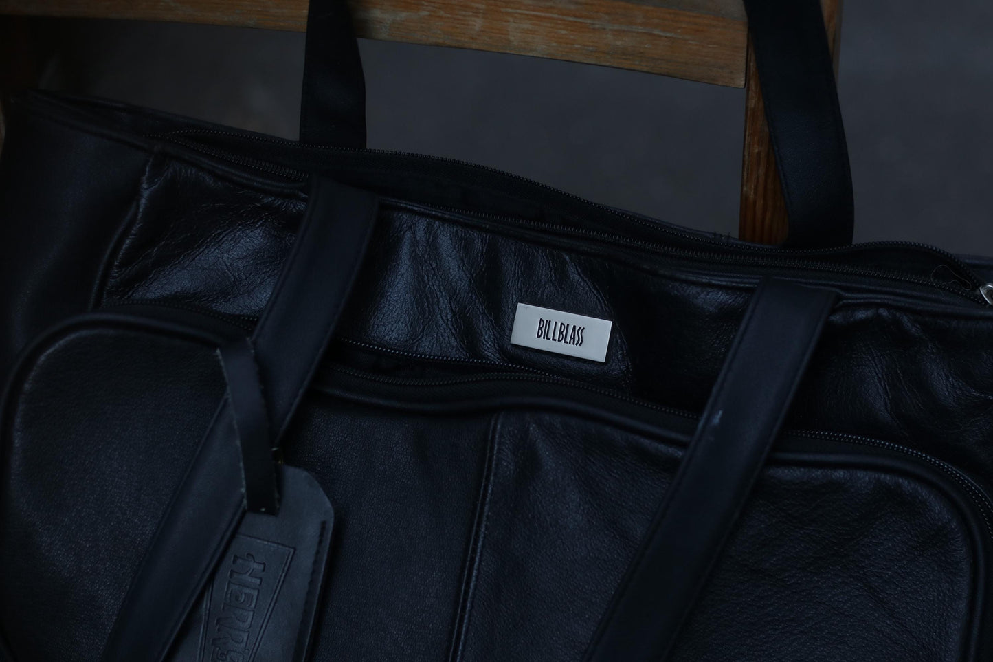 Vintage Bill Blass Leather Tote: 90s Minimalist Handbag