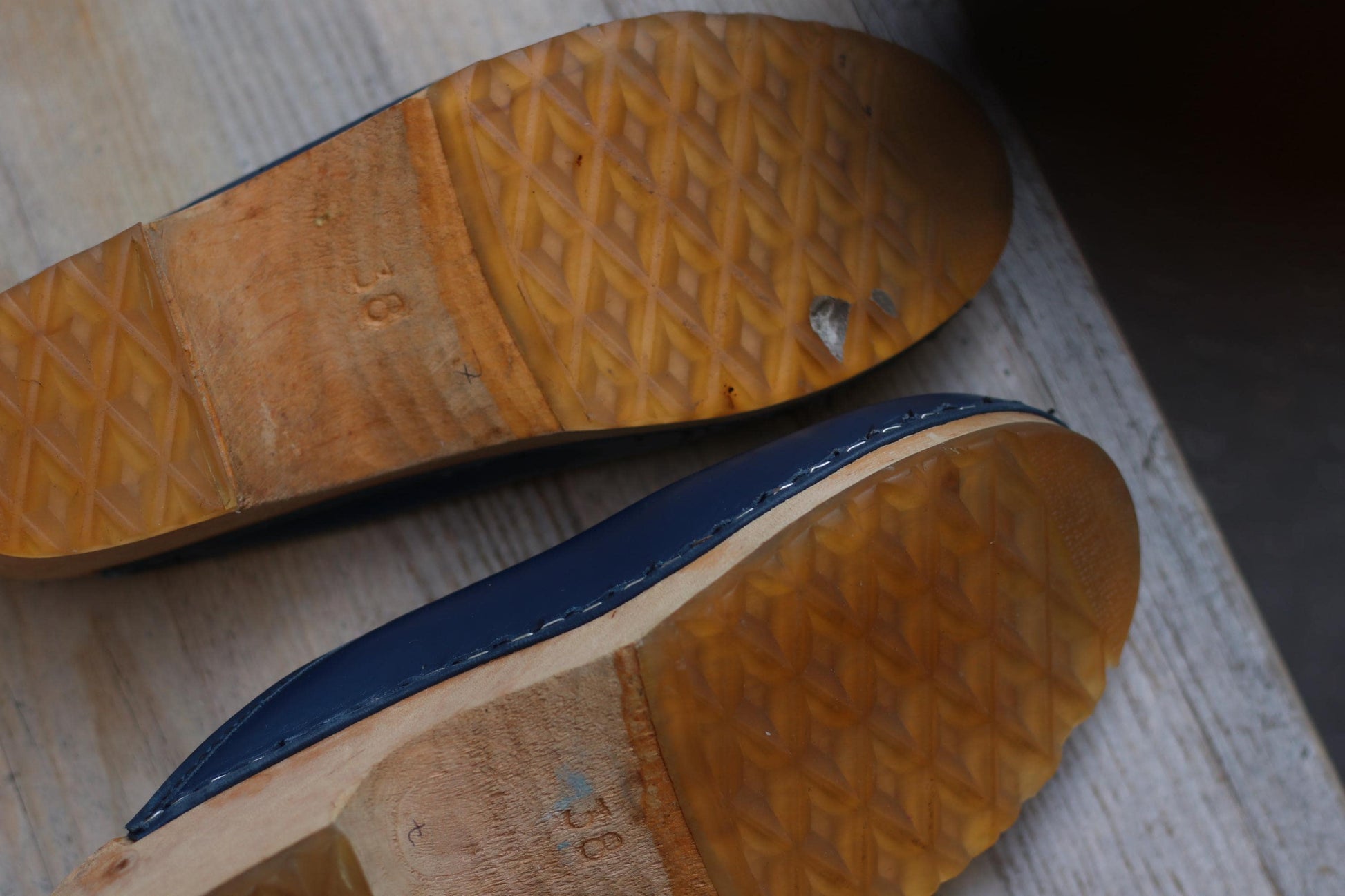 Vintage Swedish Leather Clogs| Retro Slip On Wooden Summer Sandals |Scandinavia Chic Footwear Size EU38
