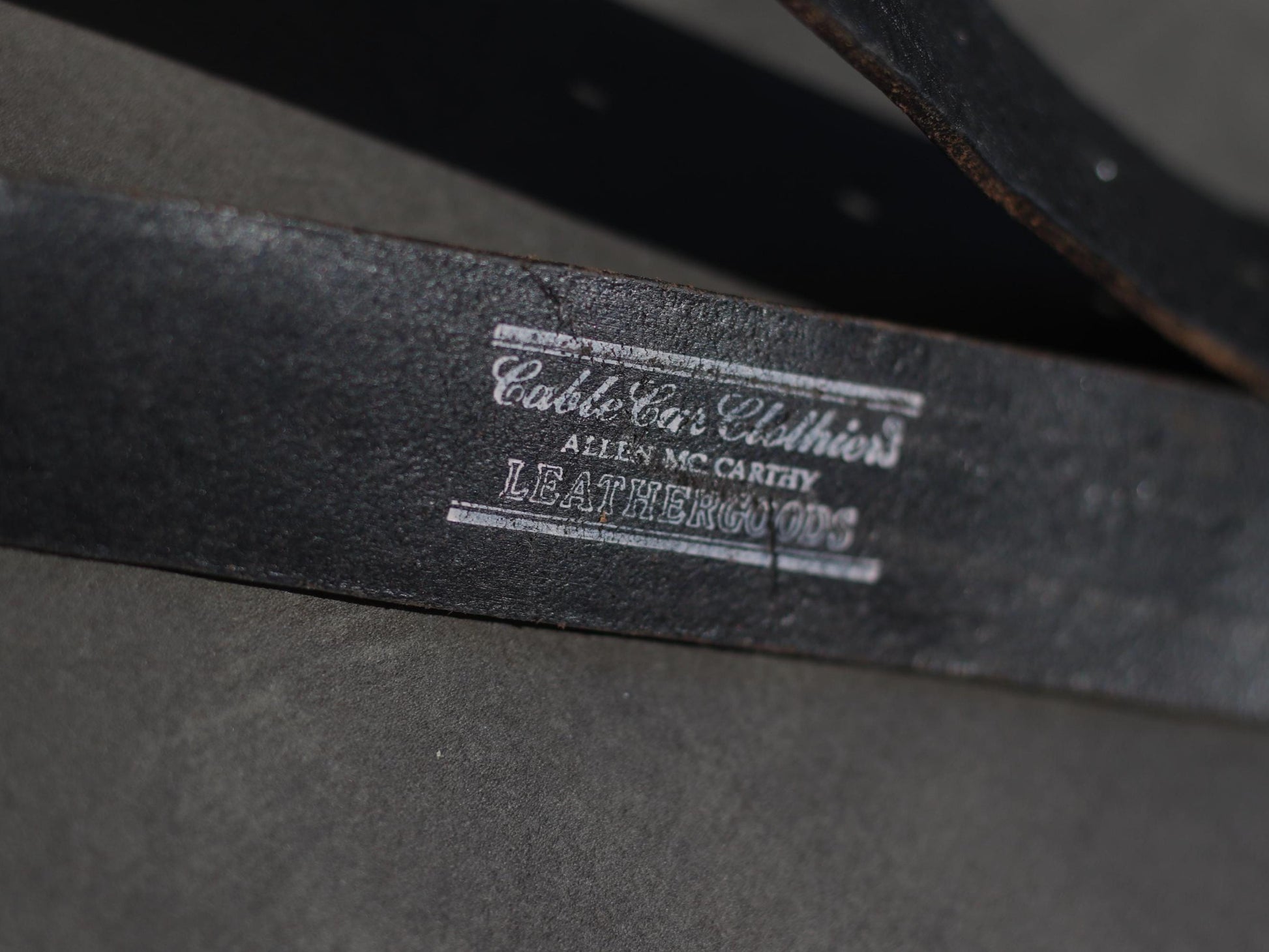 Vintage Black Leather Belt with Distressed Metal Buckle– 80s Rocker Western Biker Style – Statement Punk Grunge Accessory