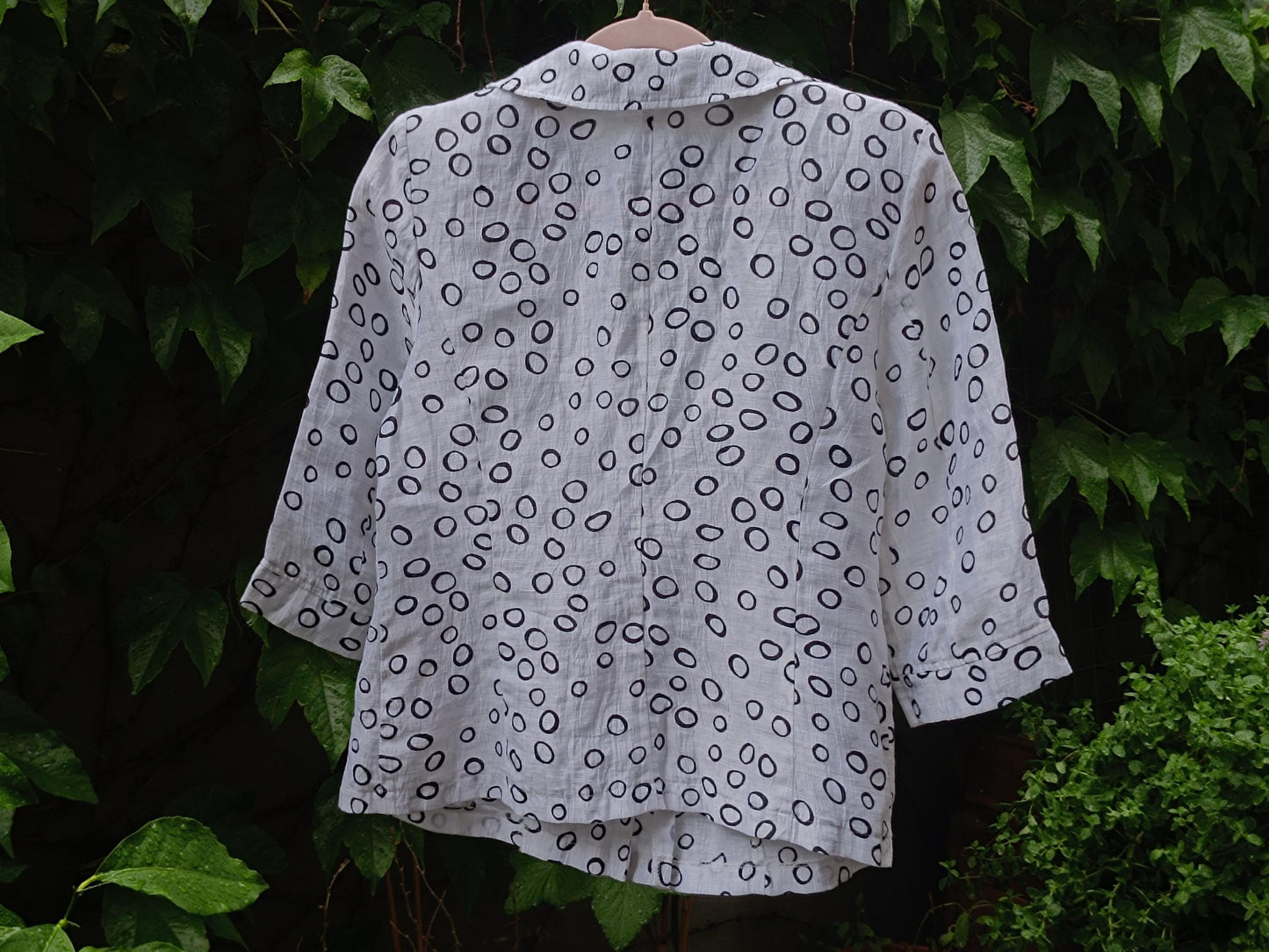 Vintage Lena Lahti Blouse: Finnish Mod Circle Print, 70s Retro