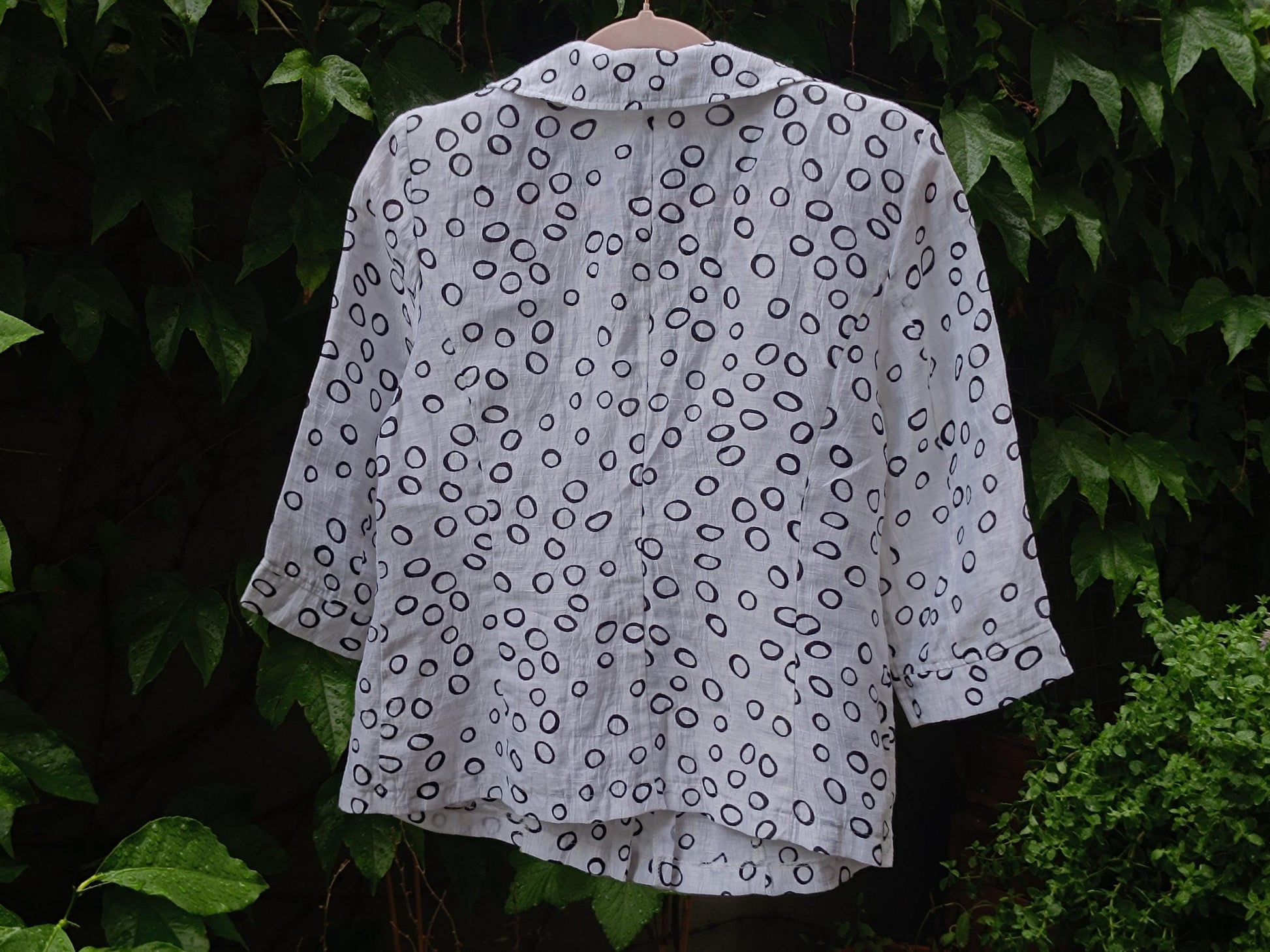 Vintage Lena Lahti Blouse: Finnish Mod Circle Print, 70s Retro