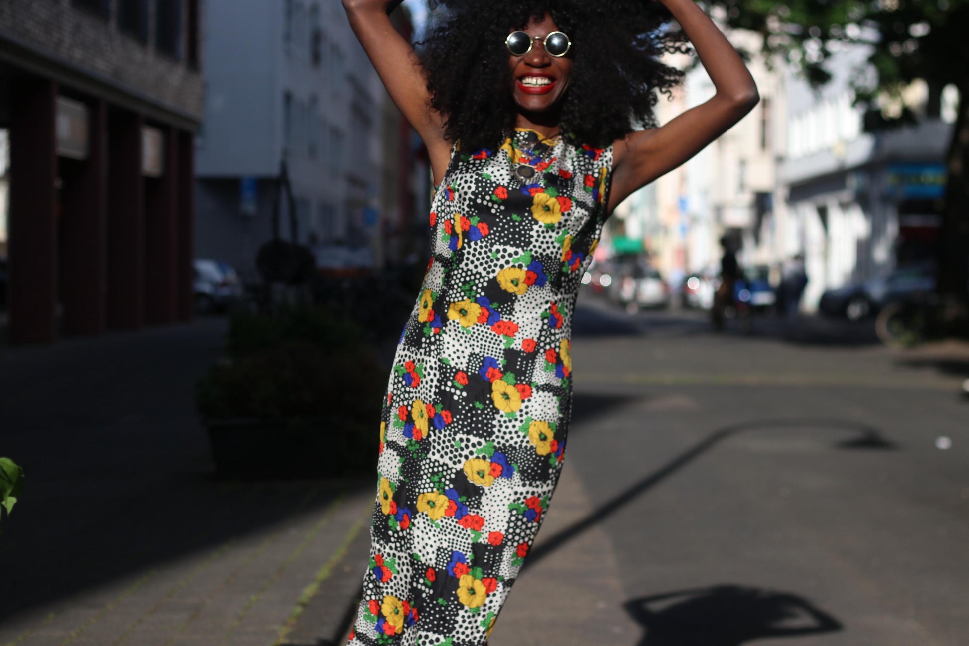 90s Vintage Floral Maxi Dress: Sleeveless Summer Design