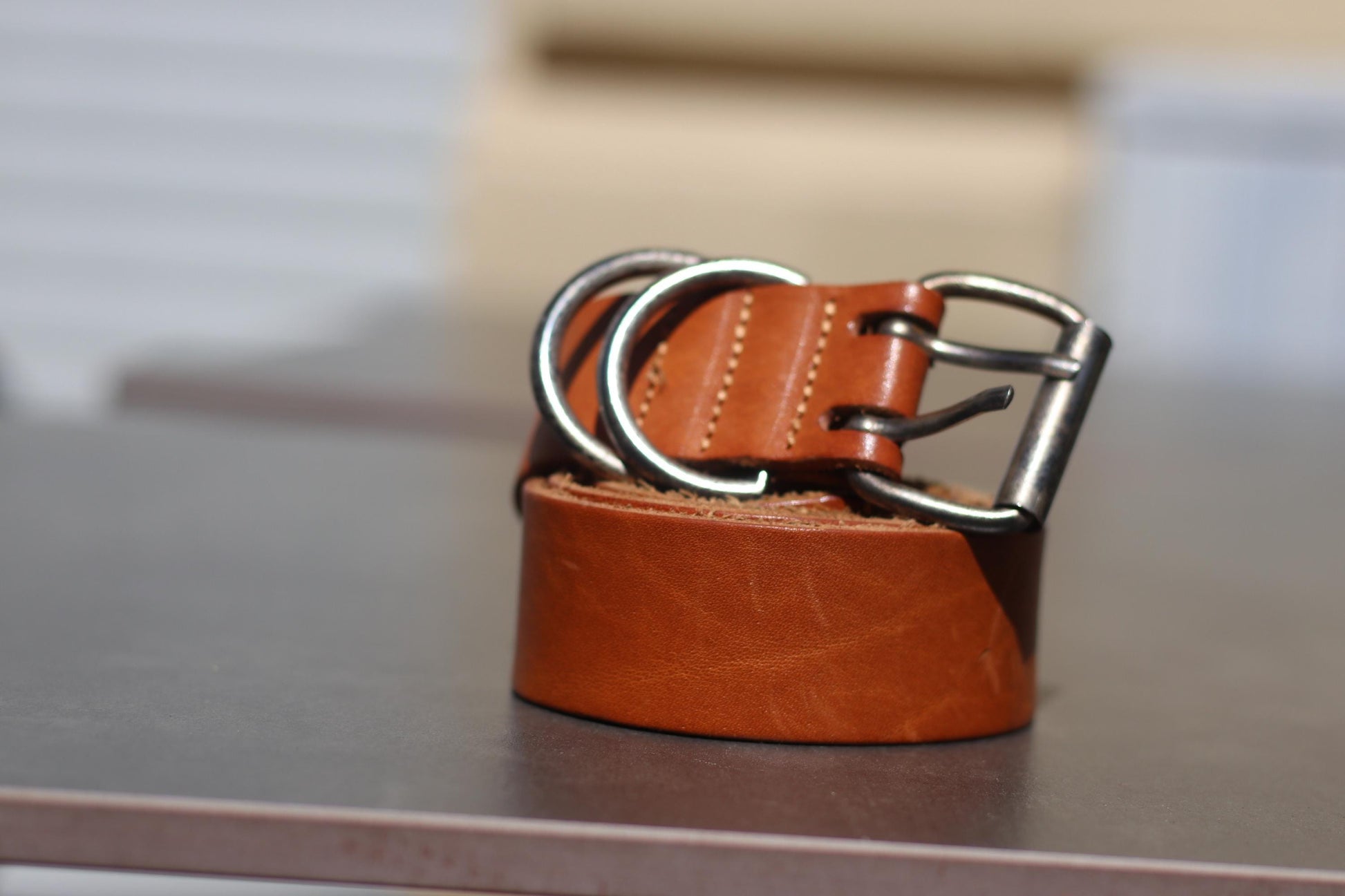 Vintage Brown Leather Belt with Silver Buckle| Classic Unisex Accessory, Genuine Leather, Timeless Gift, Minimalist Retro Style