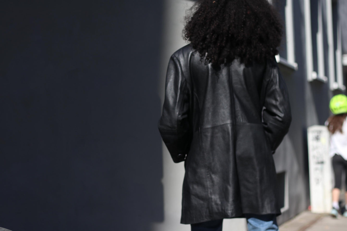 Vintage 90s Black Nappa Leather Jacket| Minimalist Oversized Blazer Coat |Soft Supple Real Leather – Size M/L