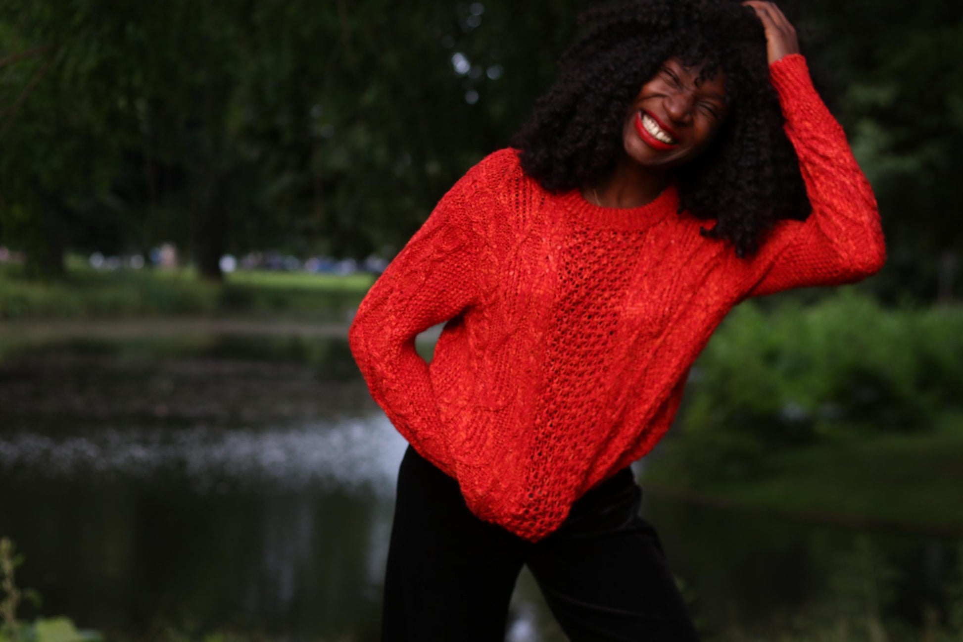 90s Vintage Silk Blend Cable Knit Sweater - Minimalist Winter Jumper