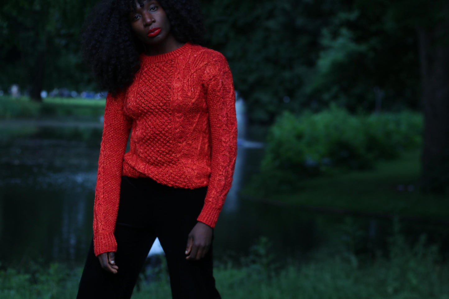 90s Vintage Silk Blend Cable Knit Sweater - Minimalist Winter Jumper