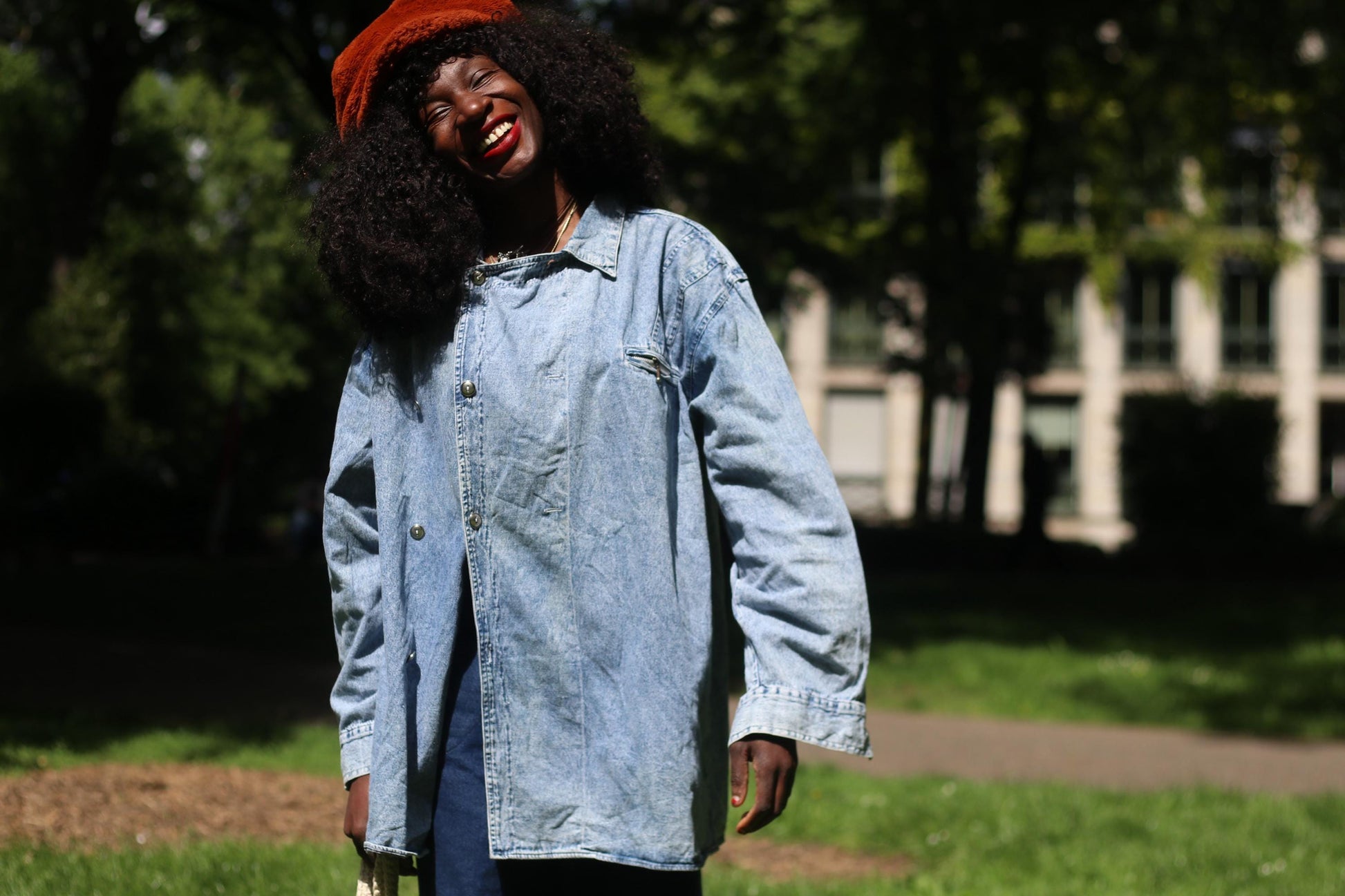 Vintage 80s Denim Shirt Jacket | Oversized Button-Up | Unisex Medium Wash | Retro Utility Layering Piece