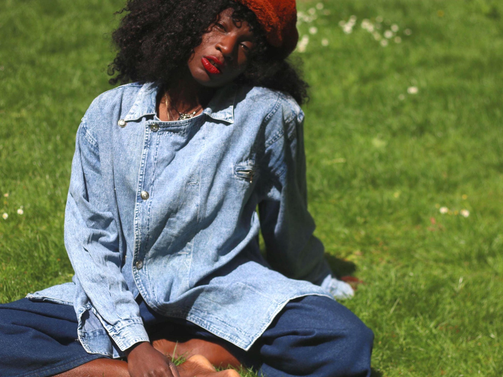Vintage 80s Denim Shirt Jacket | Oversized Button-Up | Unisex Medium Wash | Retro Utility Layering Piece