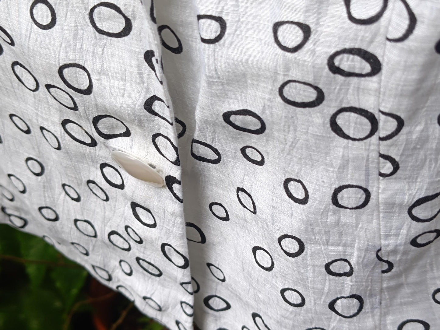 Vintage Lena Lahti Blouse: Finnish Mod Circle Print, 70s Retro