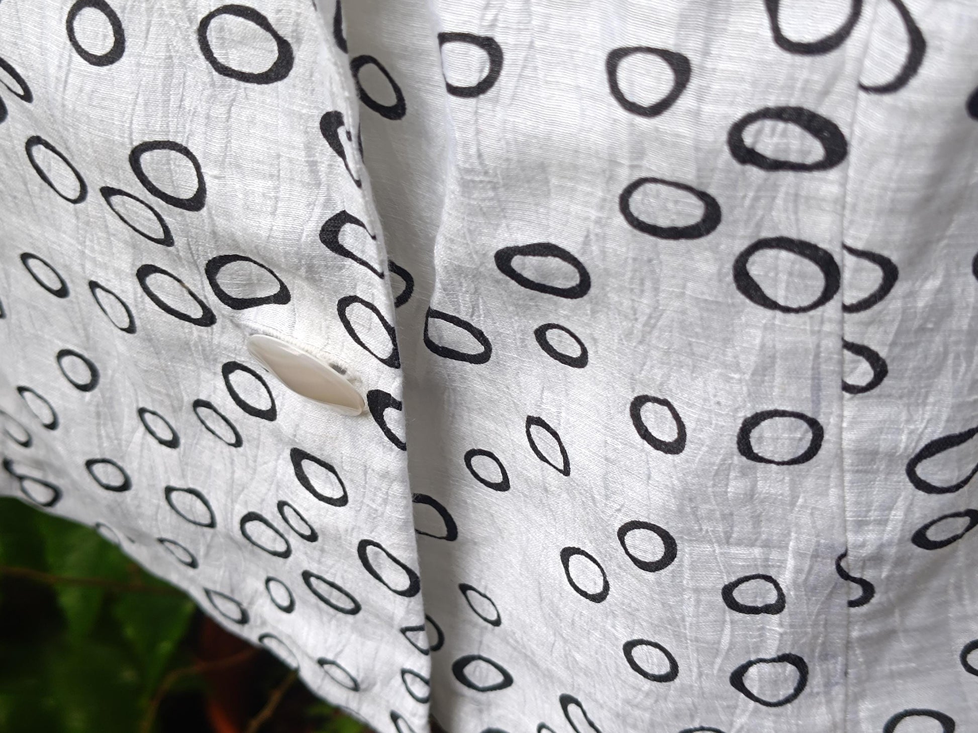 Vintage Lena Lahti Blouse: Finnish Mod Circle Print, 70s Retro