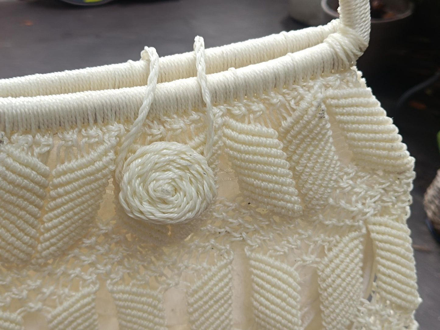 70s Cream Woven Bag: Vintage Bohemian Shoulder Handbag