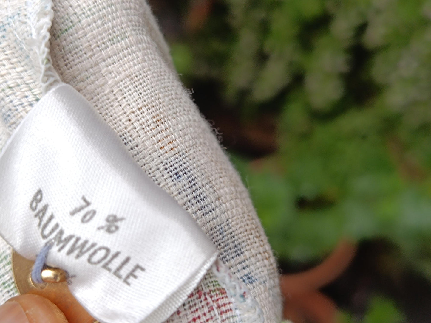 Vintage Floral Cotton-Linen Blazer: Oversized 90s Botanical Jacket