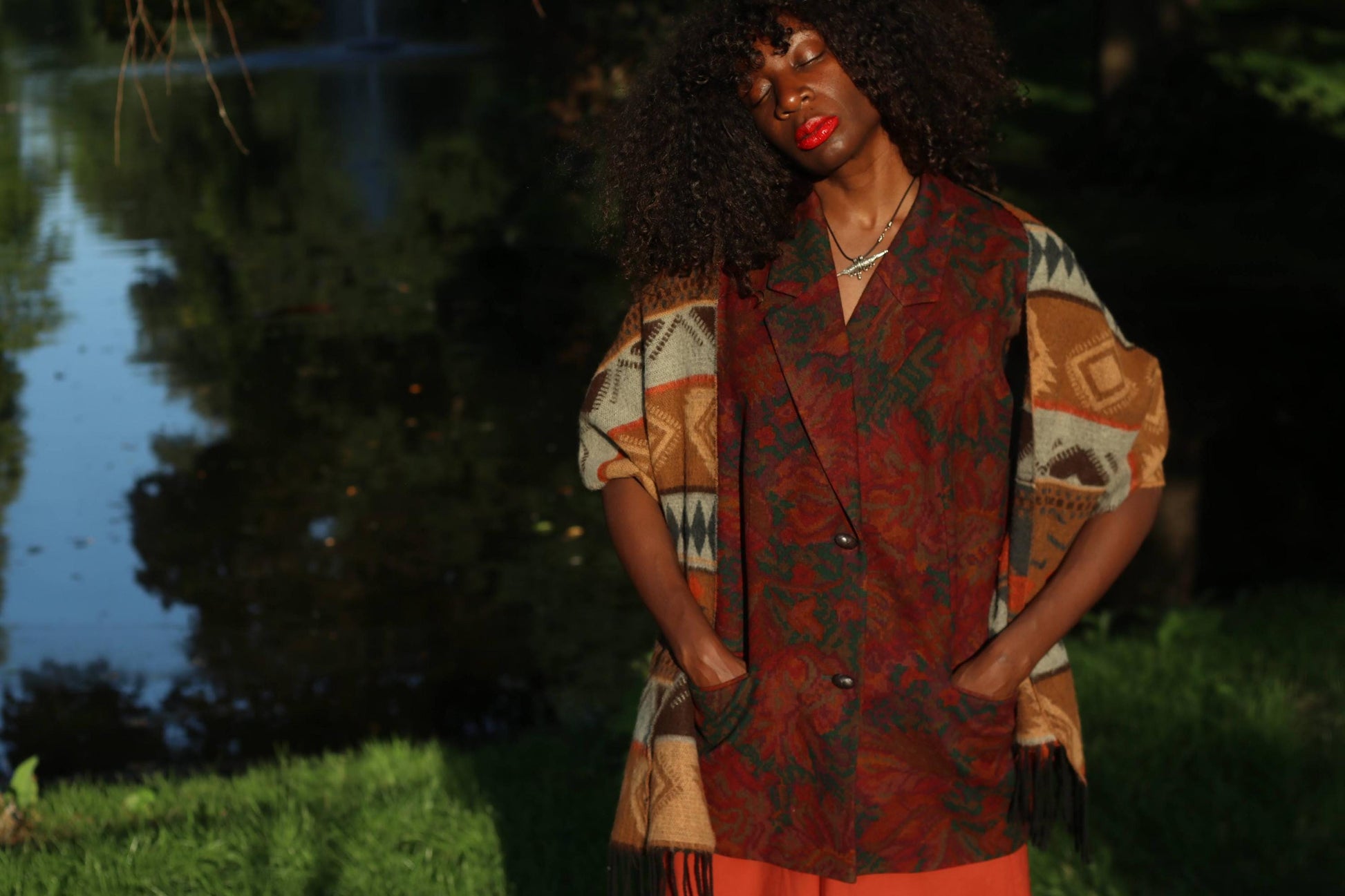 Vintage Tapestry Vest Women’s Autumn Waistcoat | Bohemian Floral Woven Jacket | Fall Layering Piece | Slow Fashion Statement