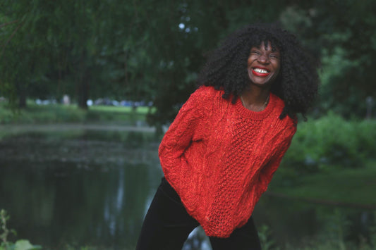 90s Vintage Silk Blend Cable Knit Sweater - Minimalist Winter Jumper