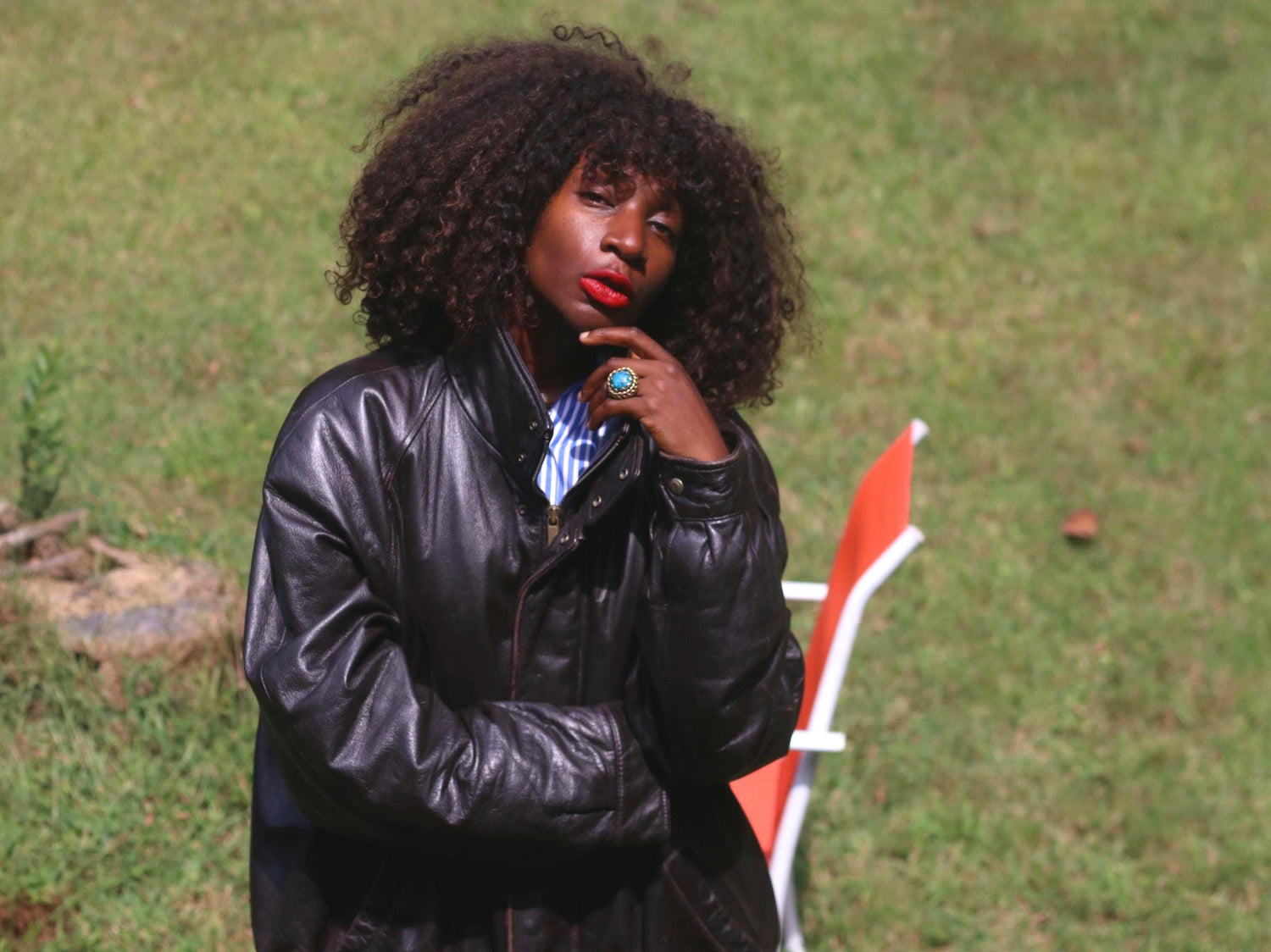 Vintage Black Leather Biker Jacket: 80s Moto London Fog Rock n Roll Coat