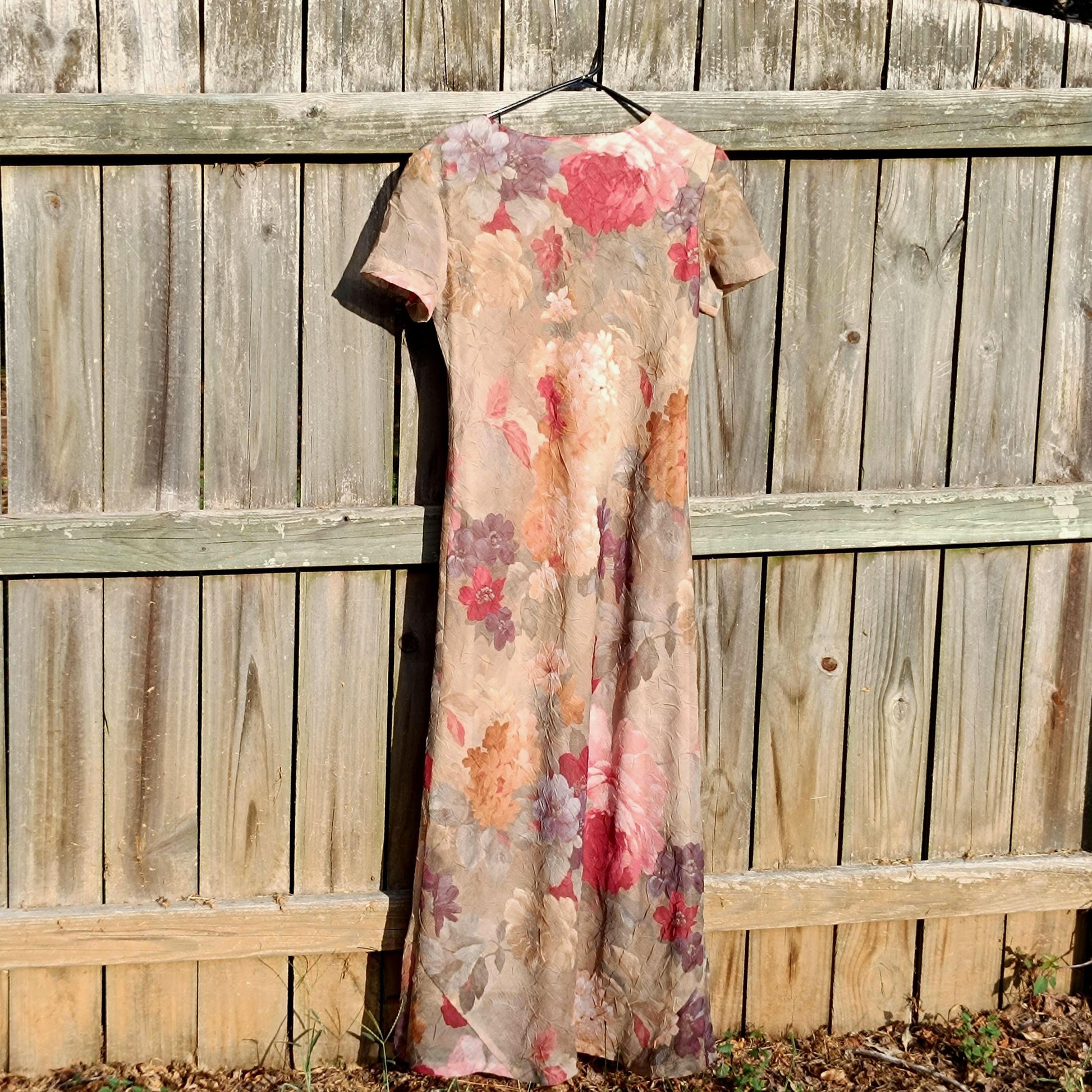 Vintage Jessica Howard Floral Rayon Dress - Maxi Romantic Cottagecore Dress