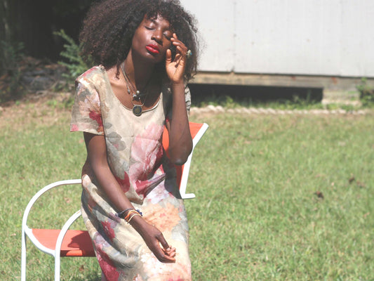 Vintage Jessica Howard Floral Rayon Dress - Maxi Romantic Cottagecore Dress