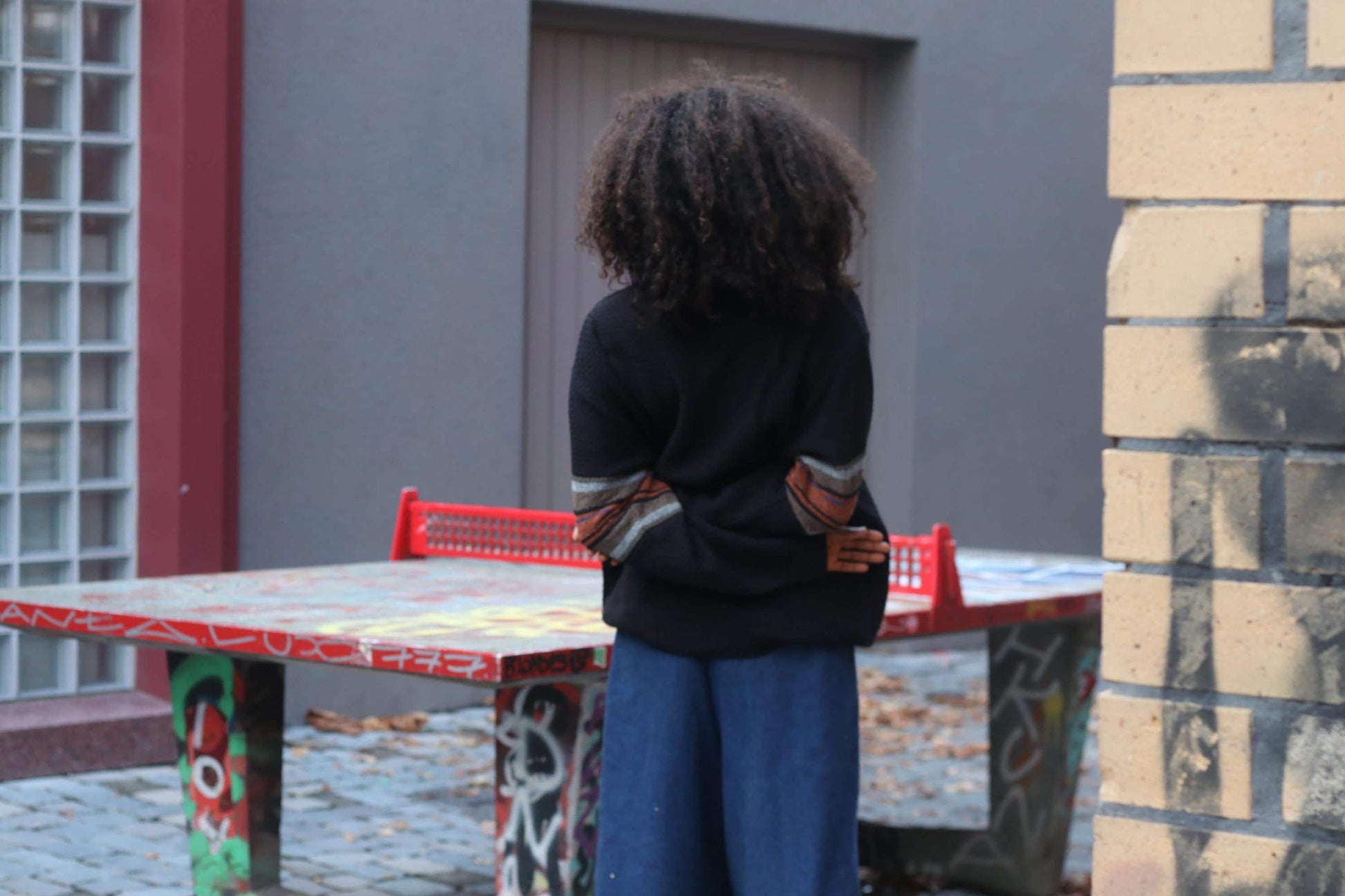 Vintage 90s Wool Knit Sweater: Oversized Heart Motif Jumper