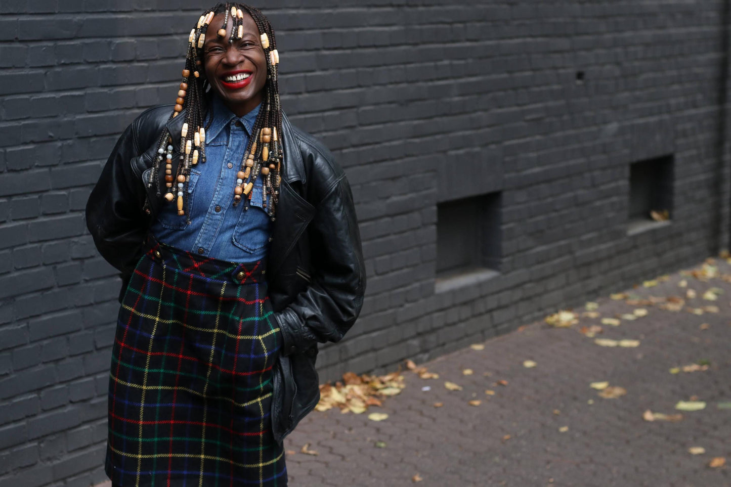 Vintage Merino Wool Tartan Midi Skirt | 90s Alexander Creation De Luxe Plaid Design