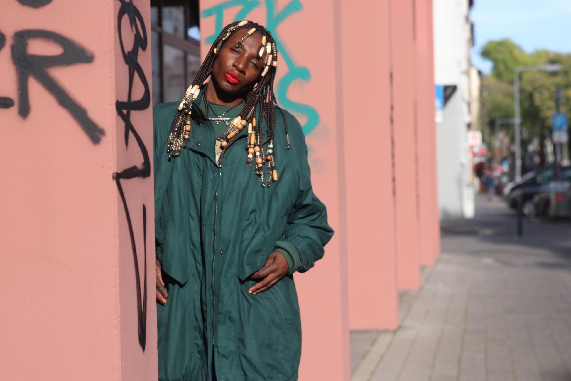 Y2K Gerry Weber Vintage Green Parka| Longline Sporty Oversized Jacket| Winter Coat Size 46