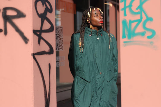 Y2K Gerry Weber Vintage Green Parka| Longline Sporty Oversized Jacket| Winter Coat Size 46