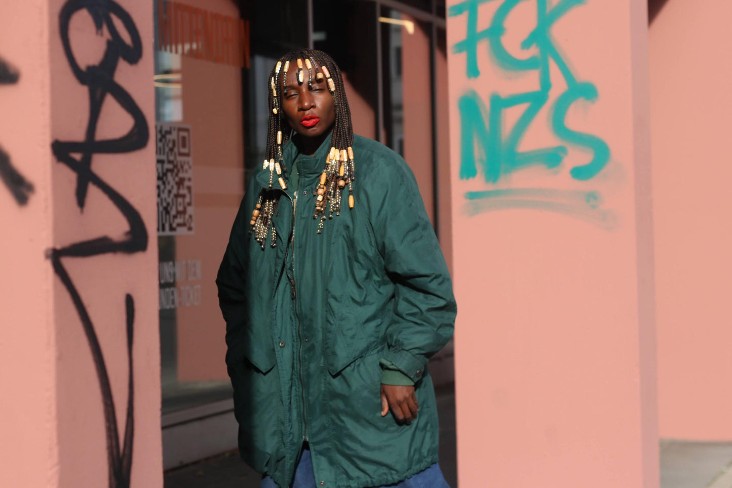 Y2K Gerry Weber Vintage Green Parka| Longline Sporty Oversized Jacket| Winter Coat Size 46