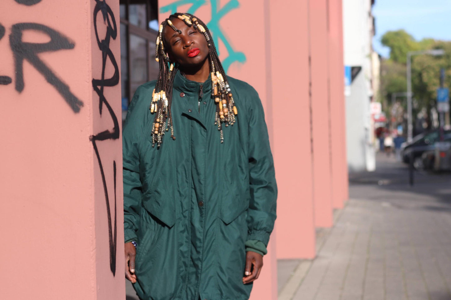 Y2K Gerry Weber Vintage Green Parka| Longline Sporty Oversized Jacket| Winter Coat Size 46