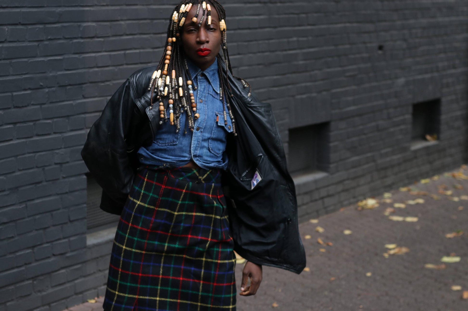 Vintage Merino Wool Tartan Midi Skirt | 90s Alexander Creation De Luxe Plaid Design