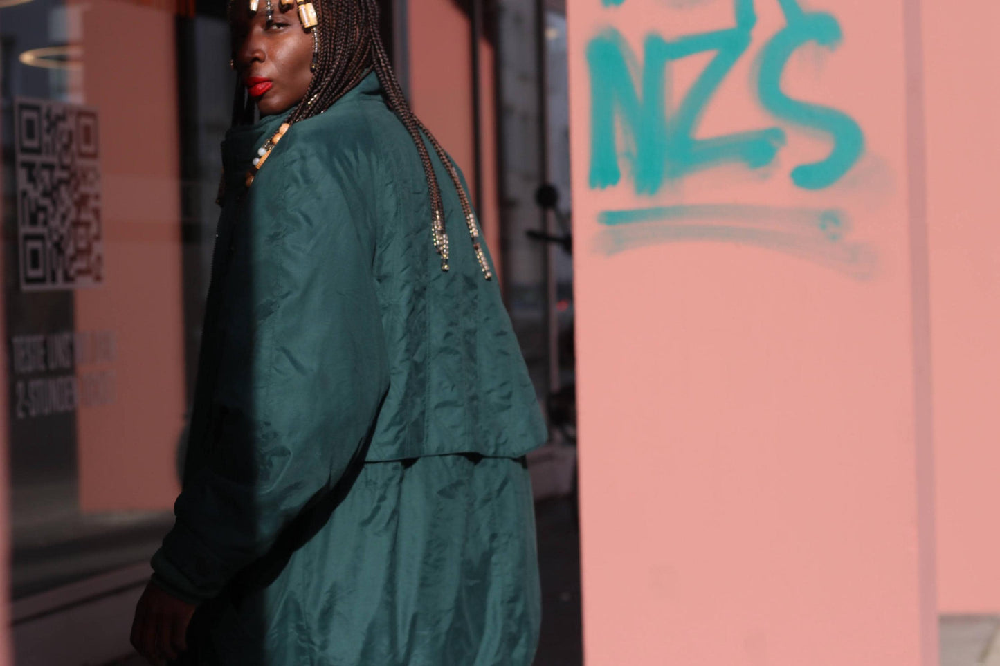 Y2K Gerry Weber Vintage Green Parka| Longline Sporty Oversized Jacket| Winter Coat Size 46