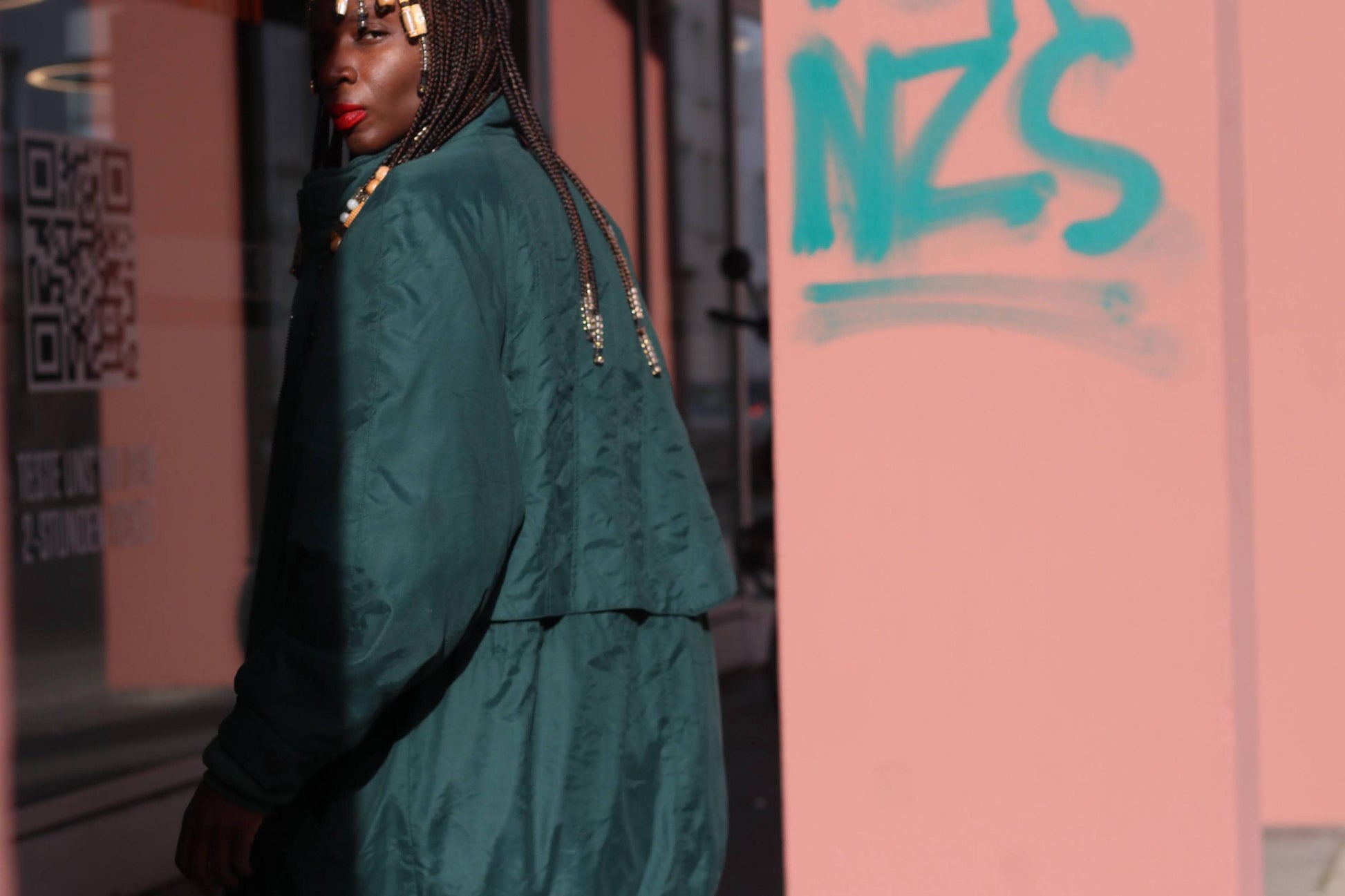 Y2K Gerry Weber Vintage Green Parka| Longline Sporty Oversized Jacket| Winter Coat Size 46