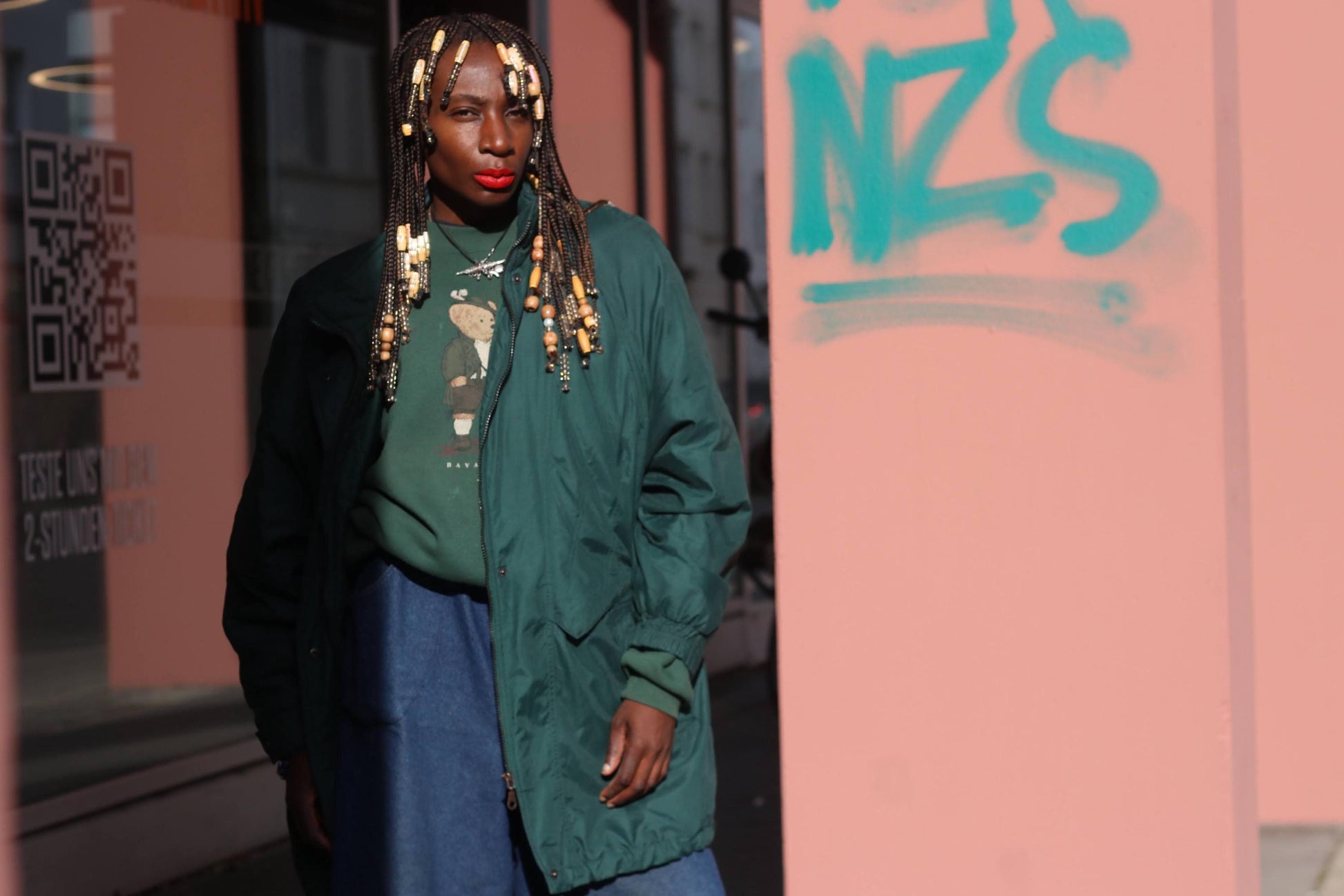 Y2K Gerry Weber Vintage Green Parka| Longline Sporty Oversized Jacket| Winter Coat Size 46