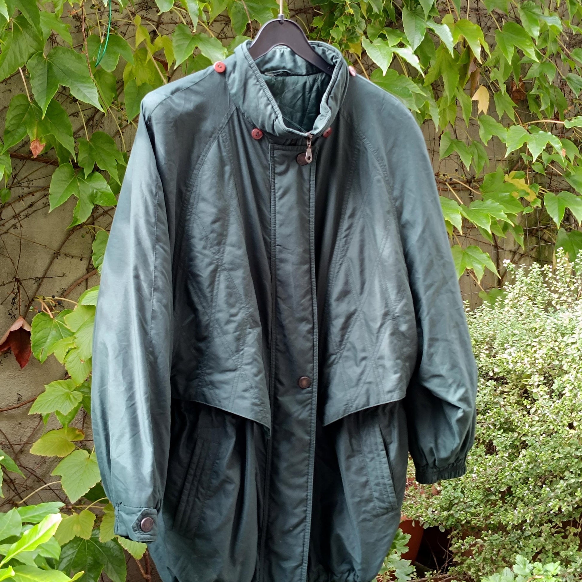 Y2K Gerry Weber Vintage Green Parka| Longline Sporty Oversized Jacket| Winter Coat Size 46