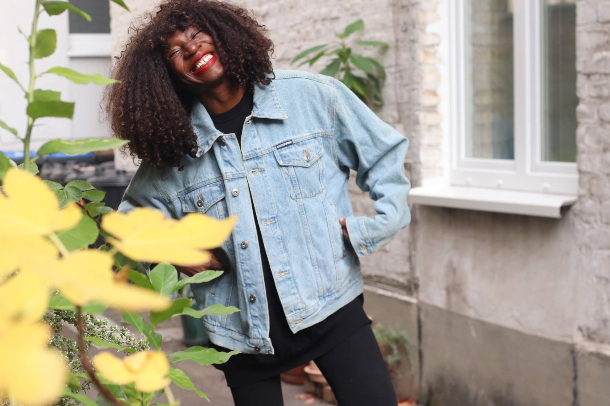 Vintage Bram's Paris Denim Jacket L; Streetwear Light Wash Trucker 90s Cotton Jeans Coat