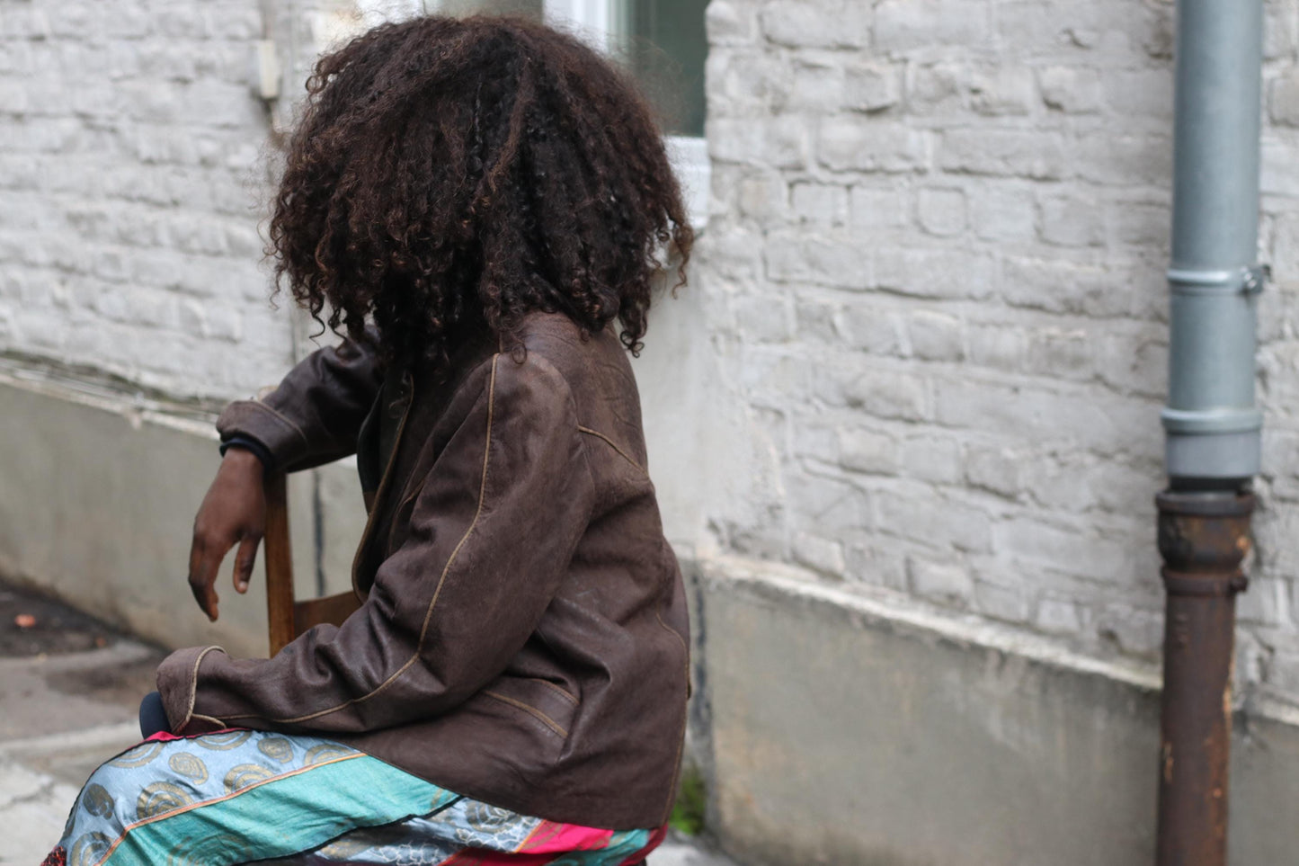 Vintage Bavarian Folk Leather Patchwork Jacket | Brown Cottagecore Core Coat | Embroidered S-M