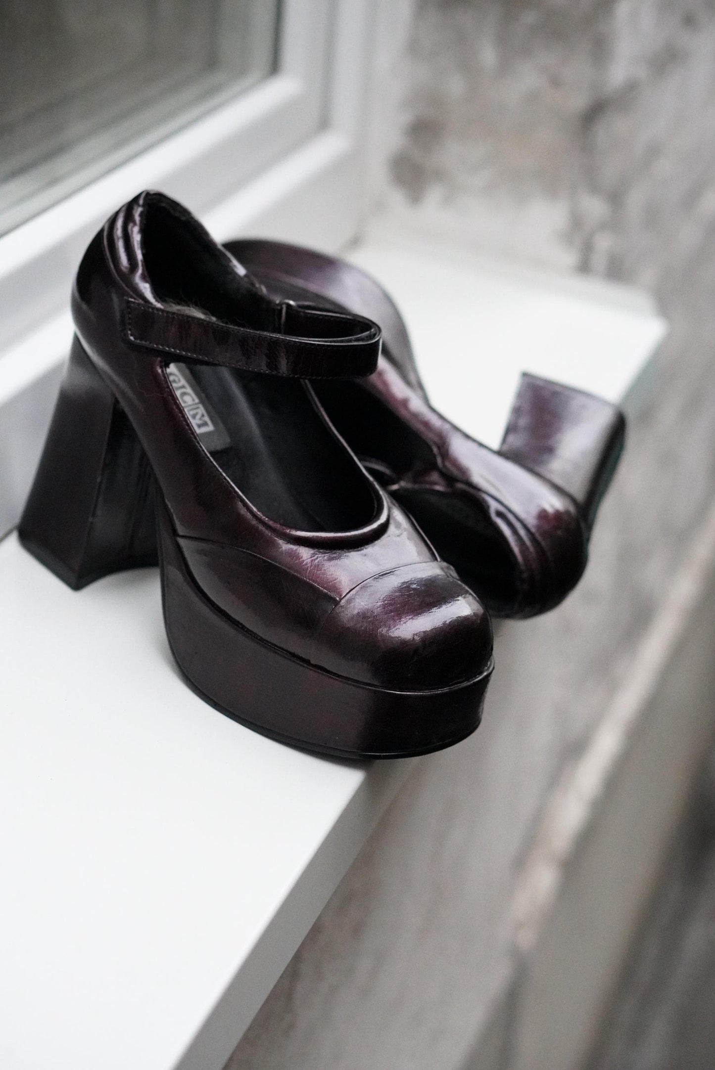 Y2K Platform Mary Janes Chunky Block Heel 90s Goth Alt E-Girl Shoes