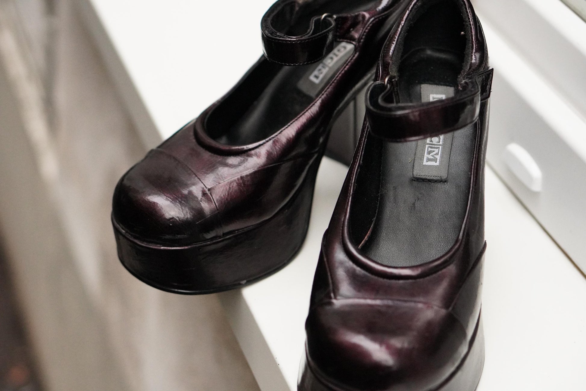 Y2K Platform Mary Janes Chunky Block Heel 90s Goth Alt E-Girl Shoes