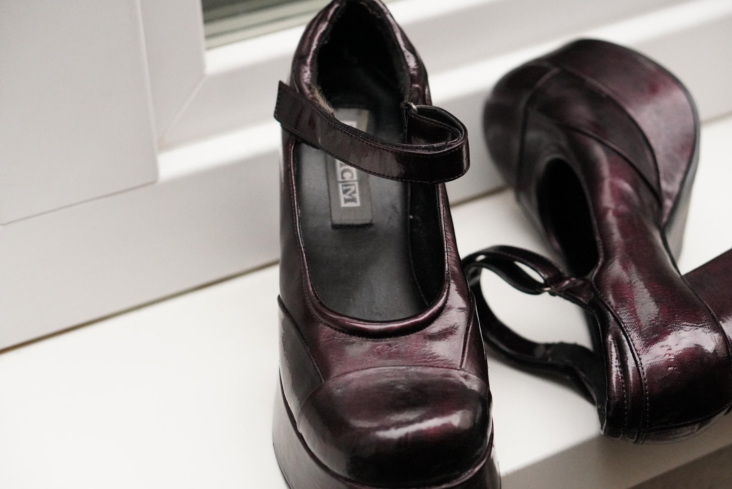 Y2K Platform Mary Janes Chunky Block Heel 90s Goth Alt E-Girl Shoes