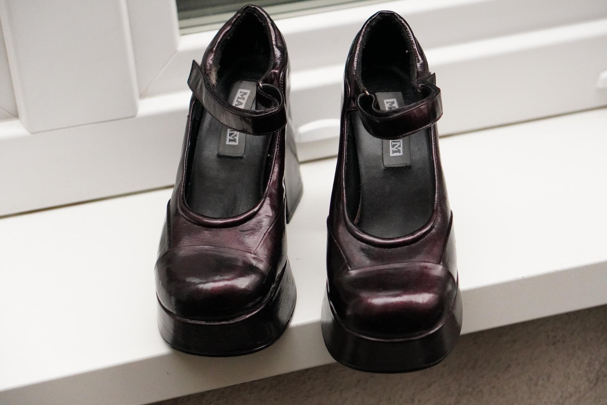 Y2K Platform Mary Janes Chunky Block Heel 90s Goth Alt E-Girl Shoes