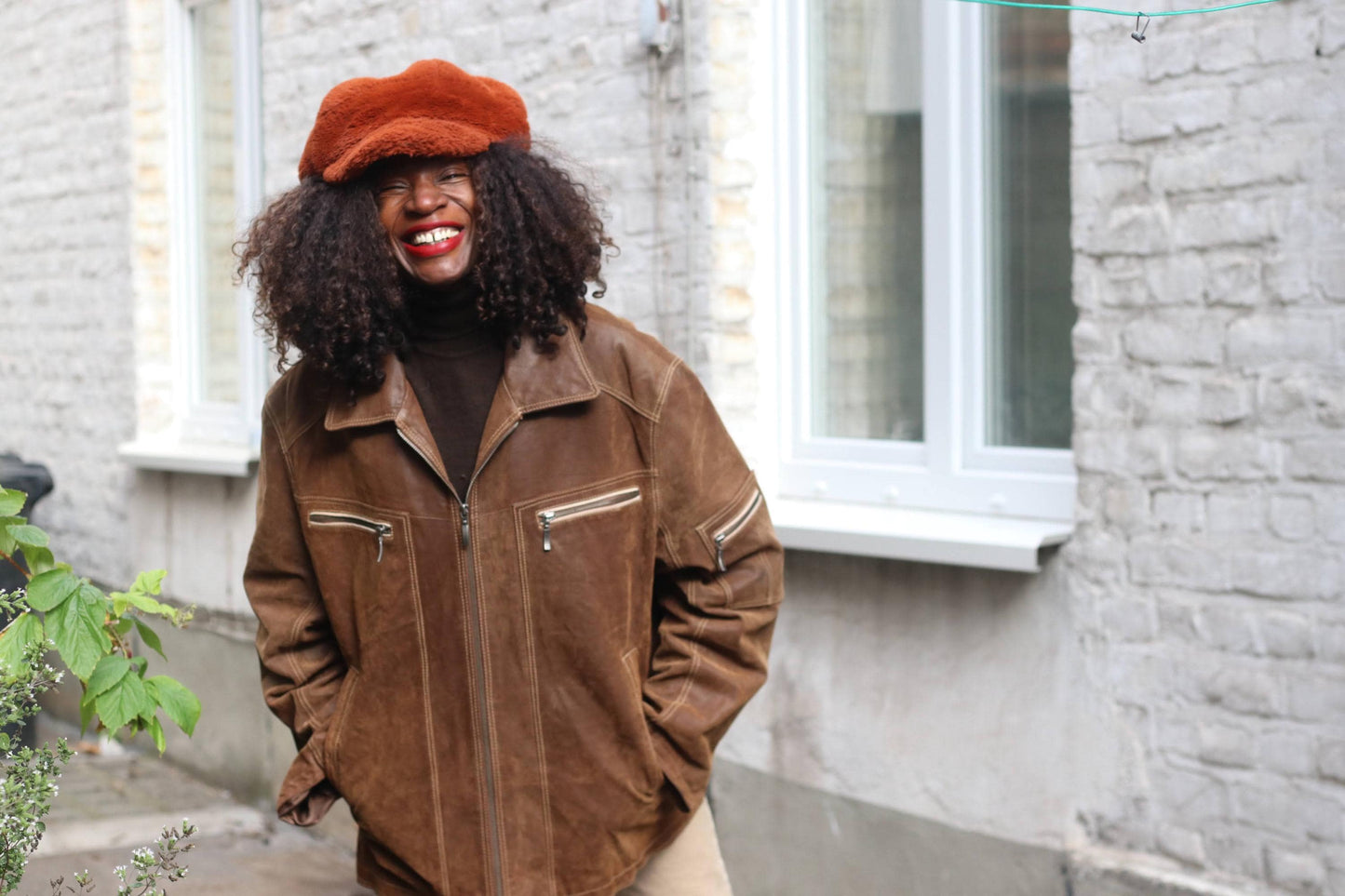 Vintage Brown Pig Suede Jacket Oversized | 90s Unisex Suede Leather Coat
