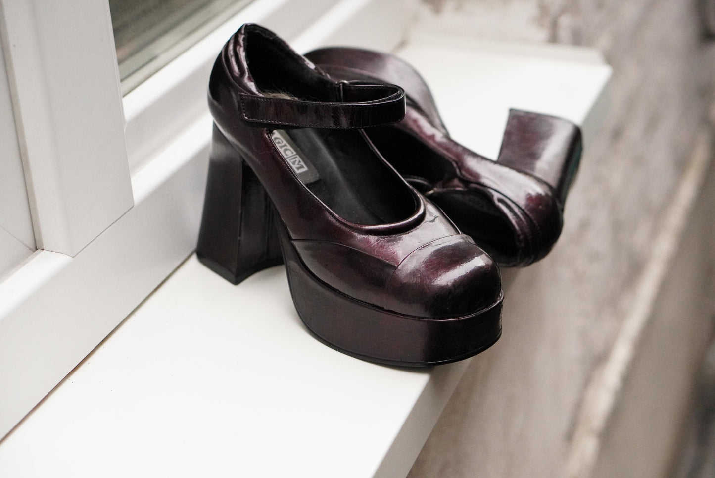 Y2K Platform Mary Janes Chunky Block Heel 90s Goth Alt E-Girl Shoes