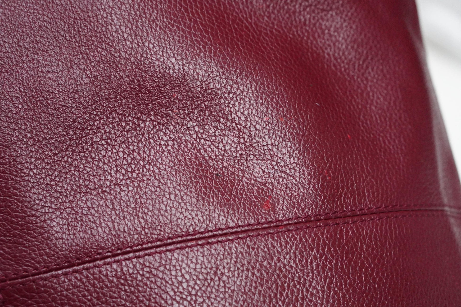 Vintage Gerry Weber Red Pebbled Leather Hobo Shoulder Bag