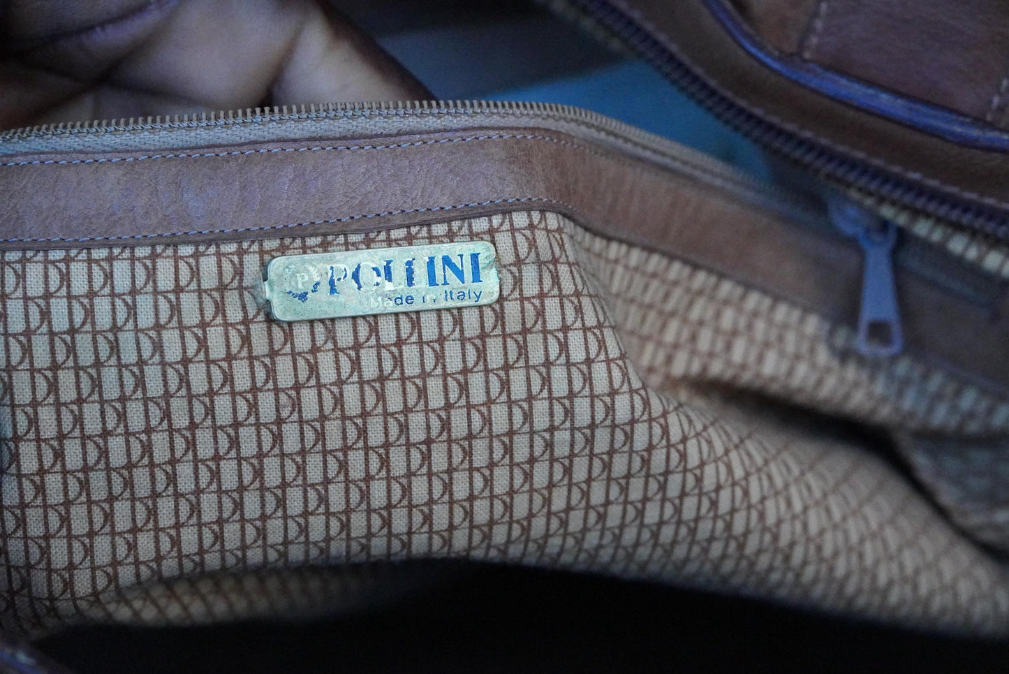 Vintage Brown Leather Tote Bag| Soft Leather Weekender with Woven Braid Side Detail